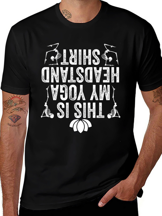 Yoga Headstand Skeleton T-Shirt