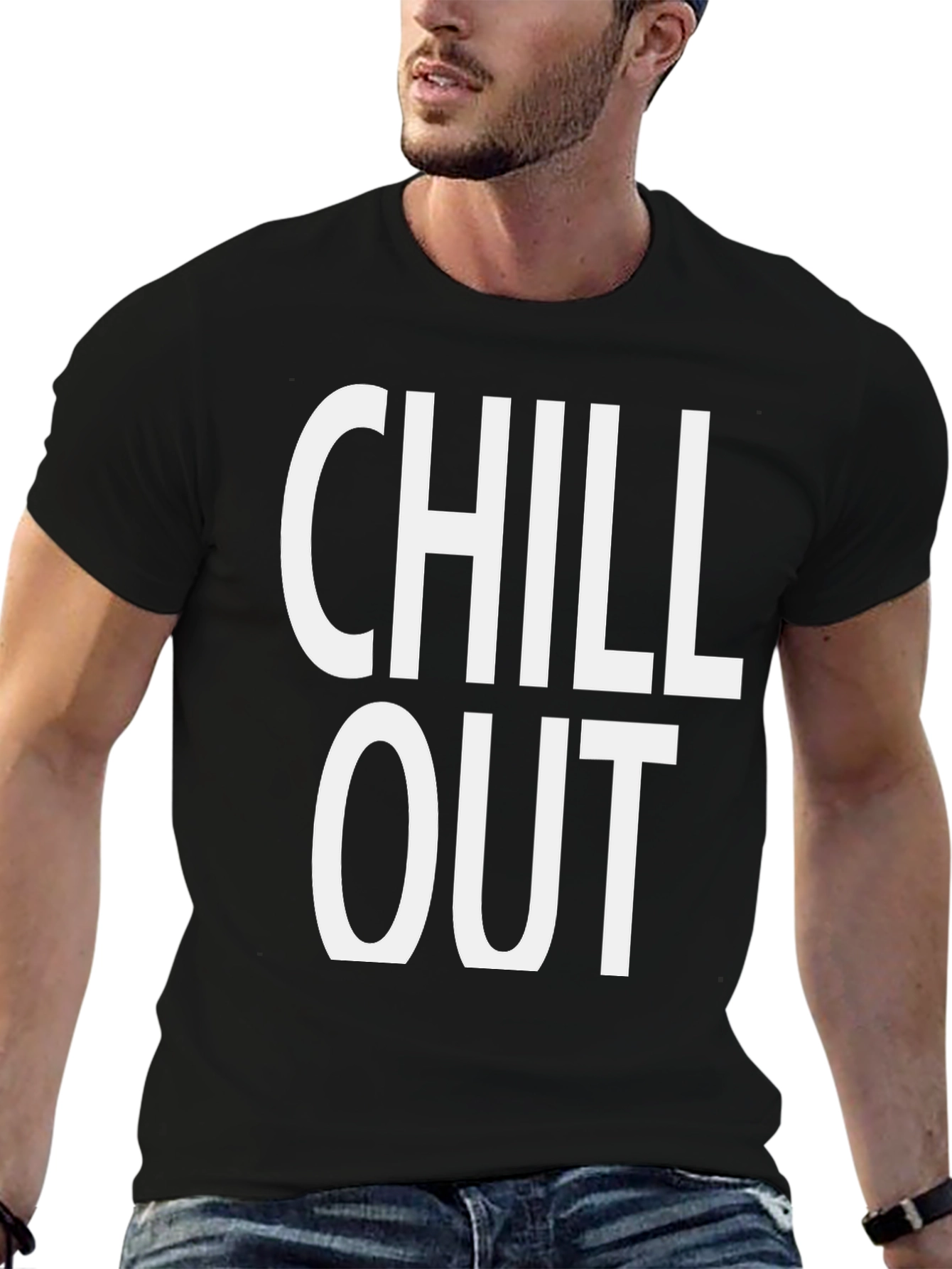 Chill Out Graphic Tee - Relaxed Fit Cotton T-Shirt