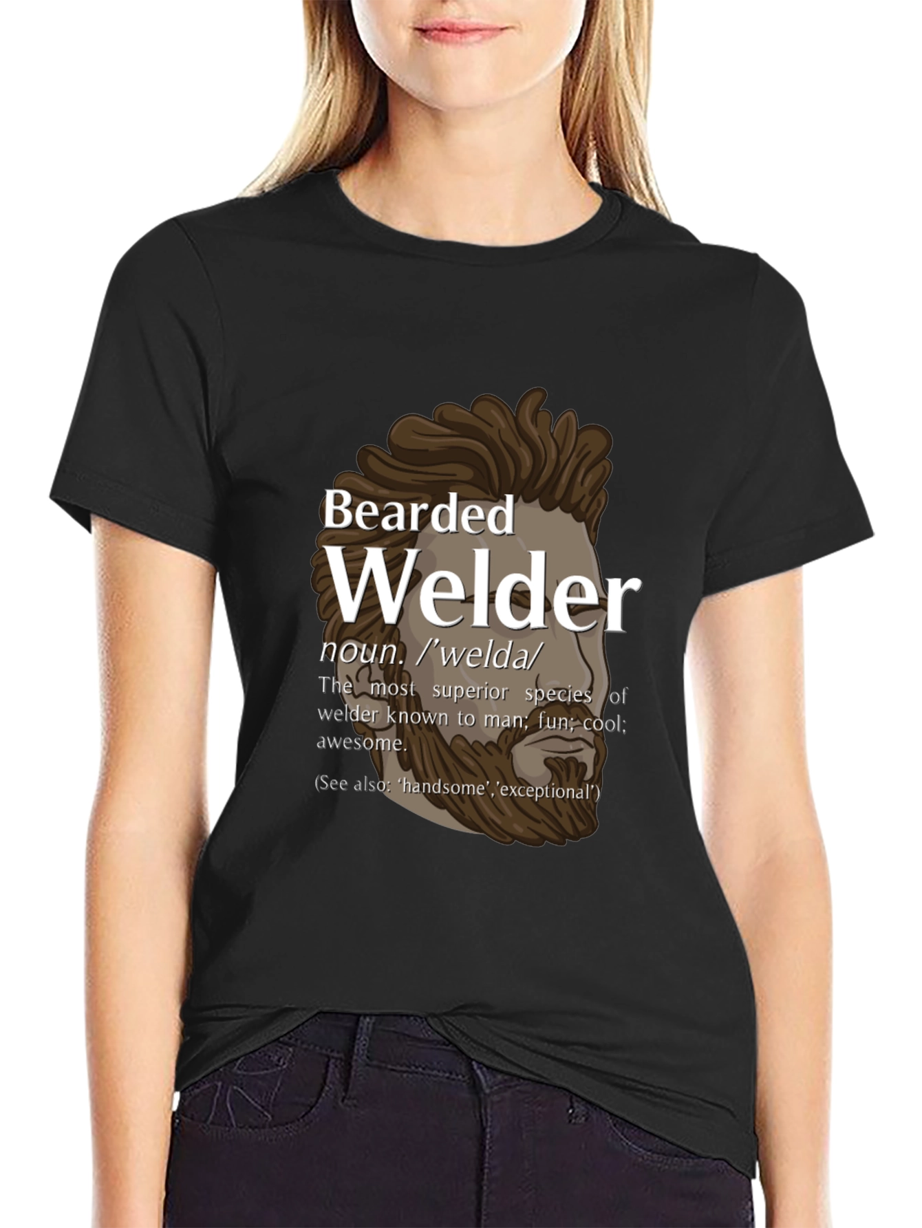 Bearded Welder Graphic T-Shirt
