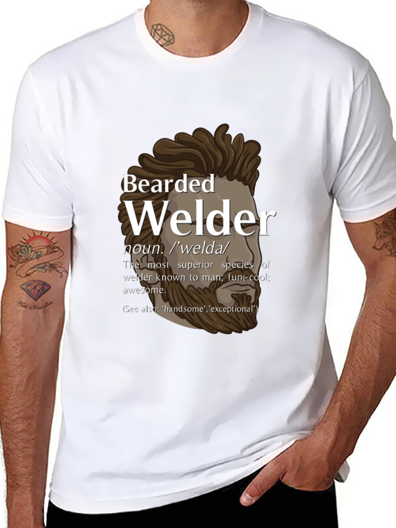 Bearded Welder Graphic T-Shirt