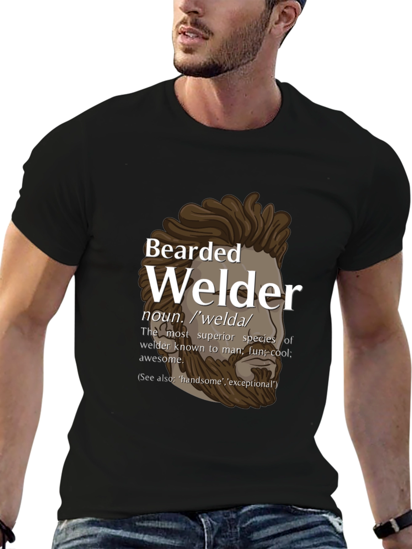 Bearded Welder Graphic T-Shirt
