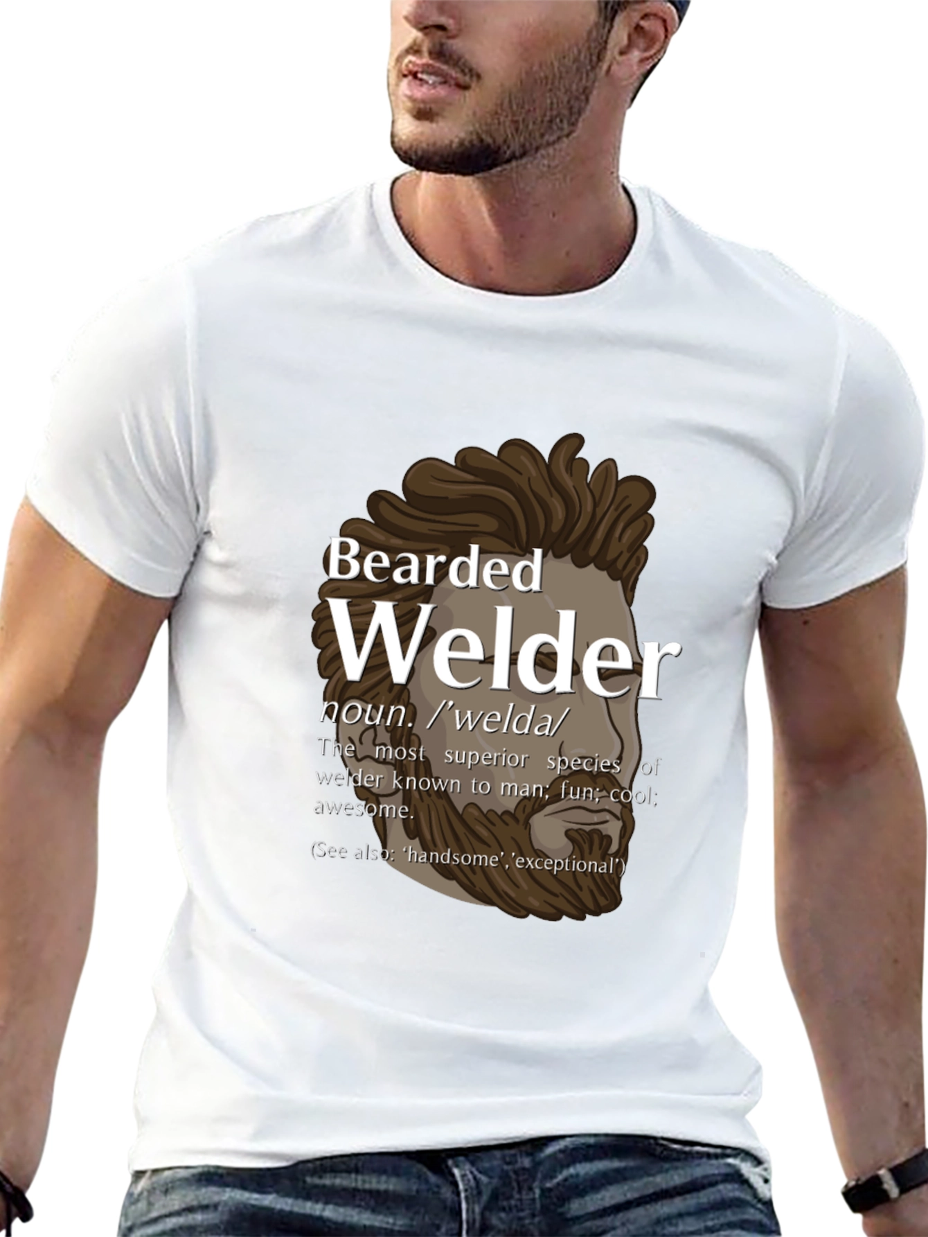 Bearded Welder Graphic T-Shirt