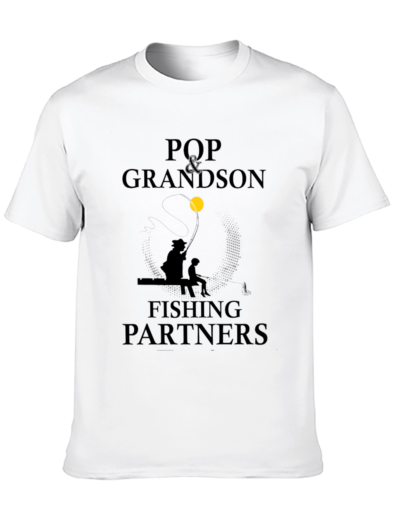 Pop & Grandson Fishing Partners Black T-Shirt