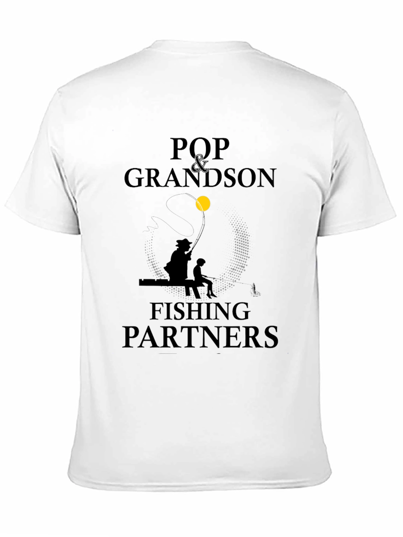 Pop & Grandson Fishing Partners Black T-Shirt