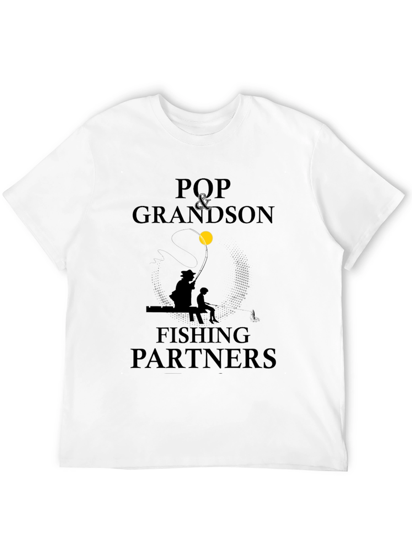 Pop & Grandson Fishing Partners Black T-Shirt