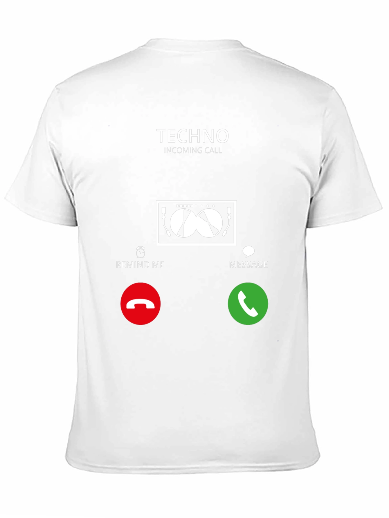 Techno Incoming Call Graphic T-Shirt