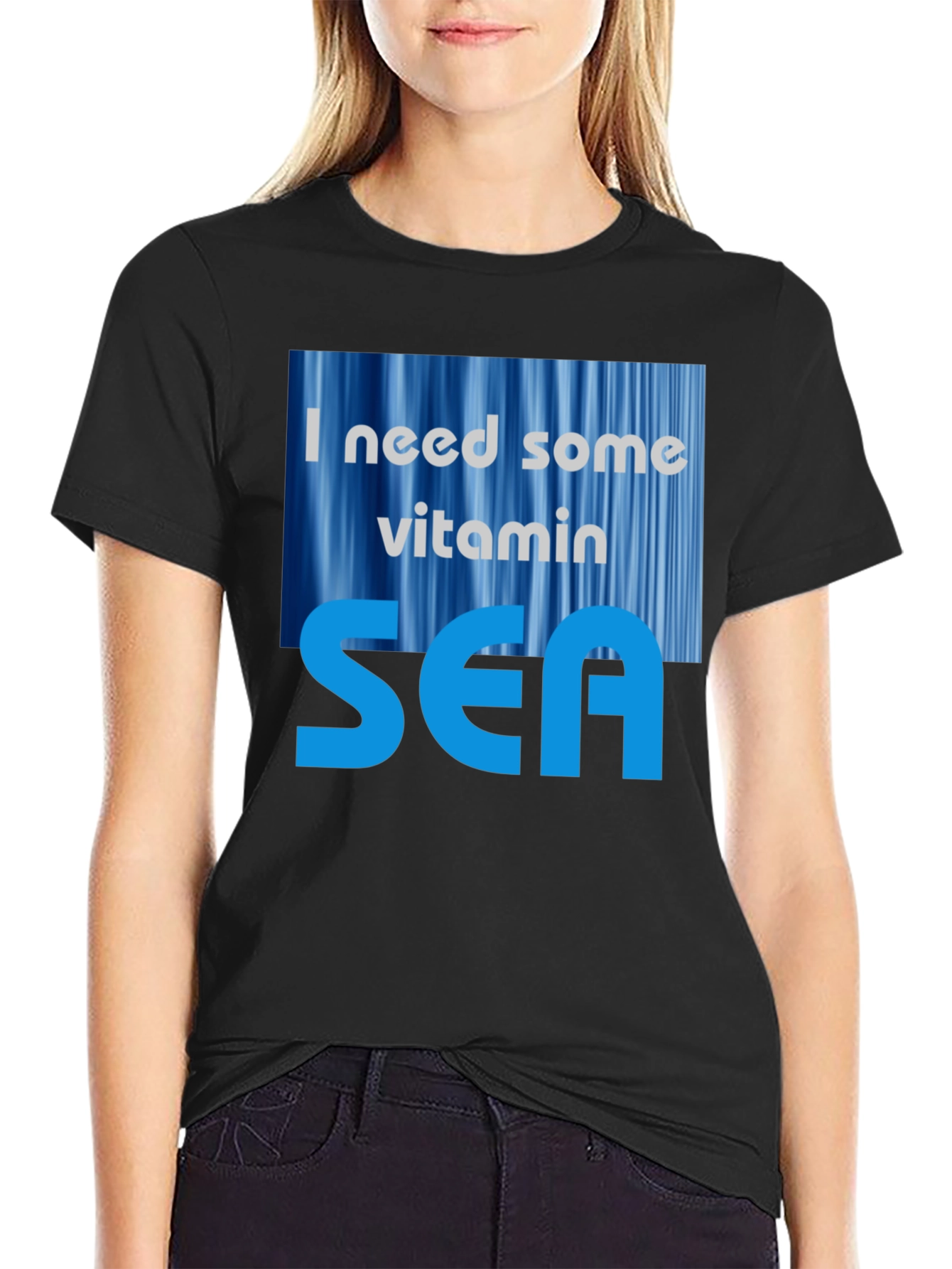 Vitamin Sea Graphic T-Shirt - Mens Black Tee