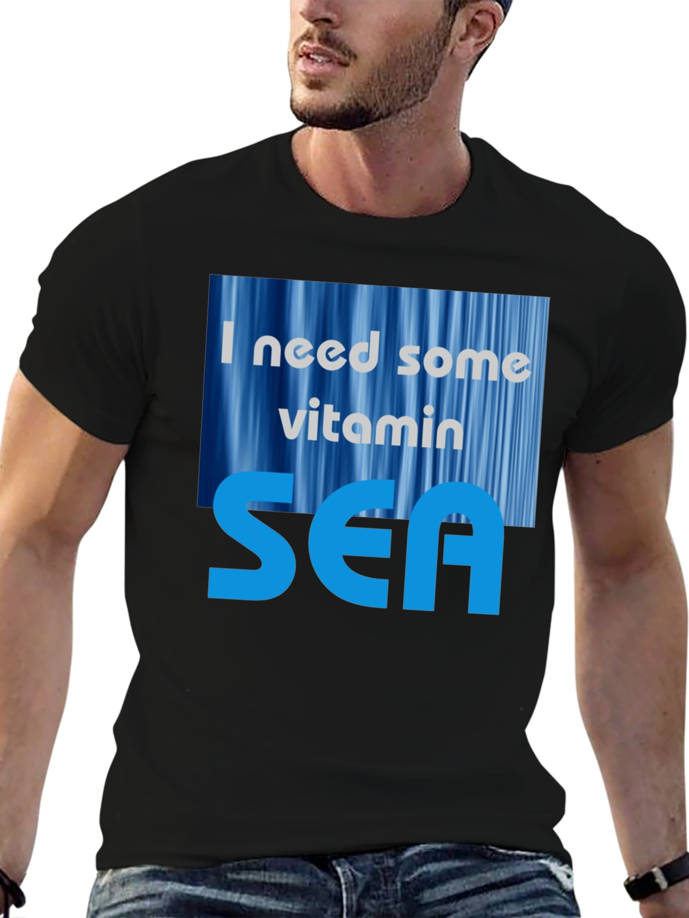 Vitamin Sea Graphic T-Shirt - Mens Black Tee