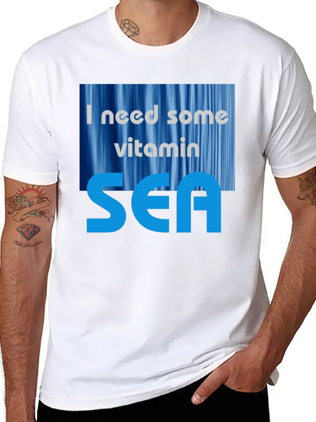 Vitamin Sea Graphic T-Shirt - Mens Black Tee