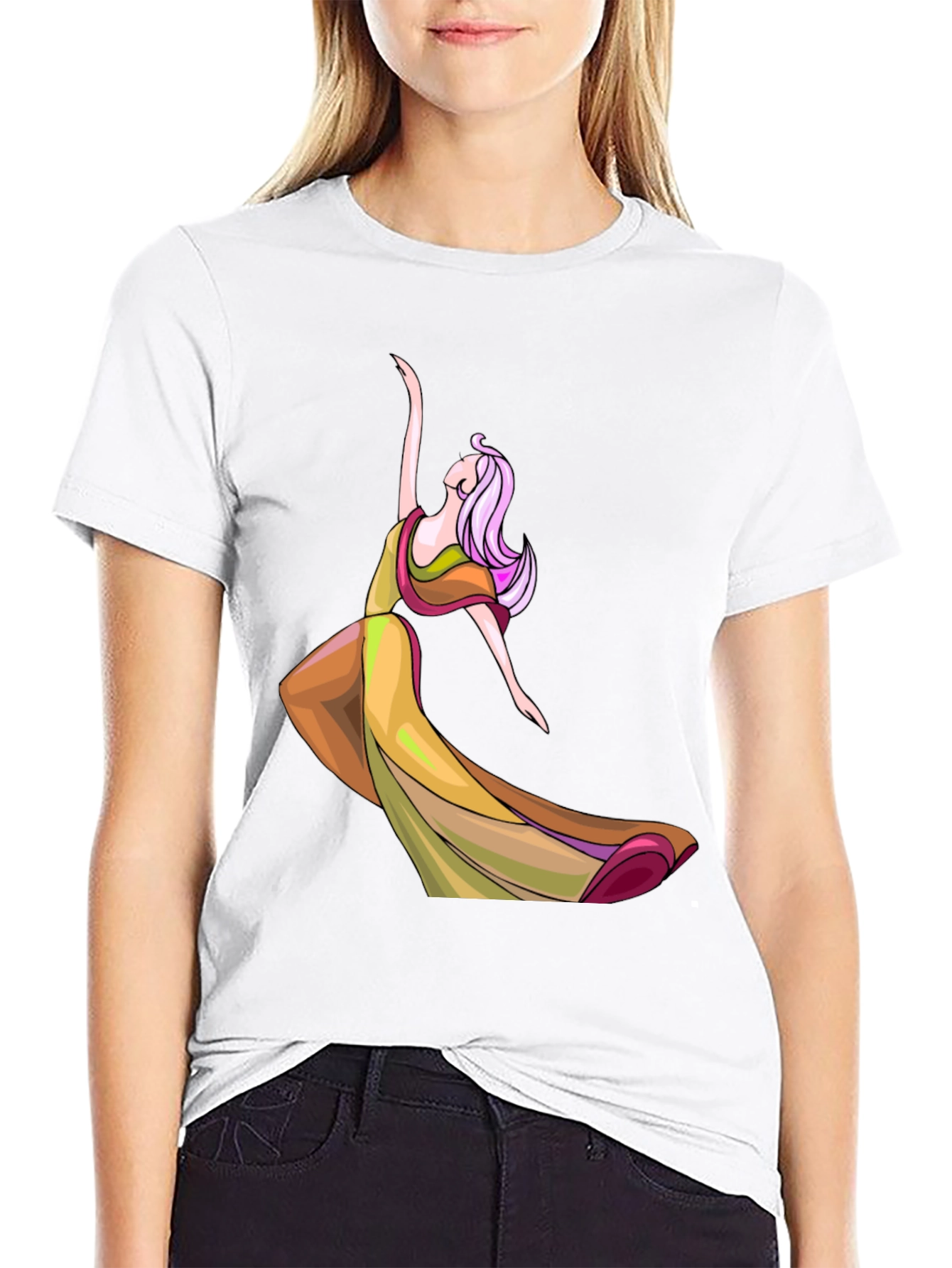 Elegant Dancer Graphic T-Shirt