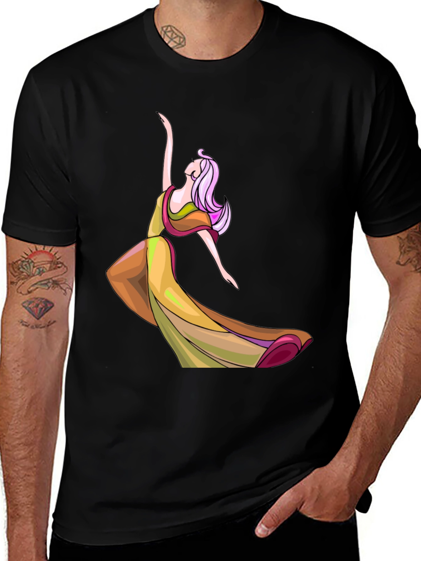 Elegant Dancer Graphic T-Shirt