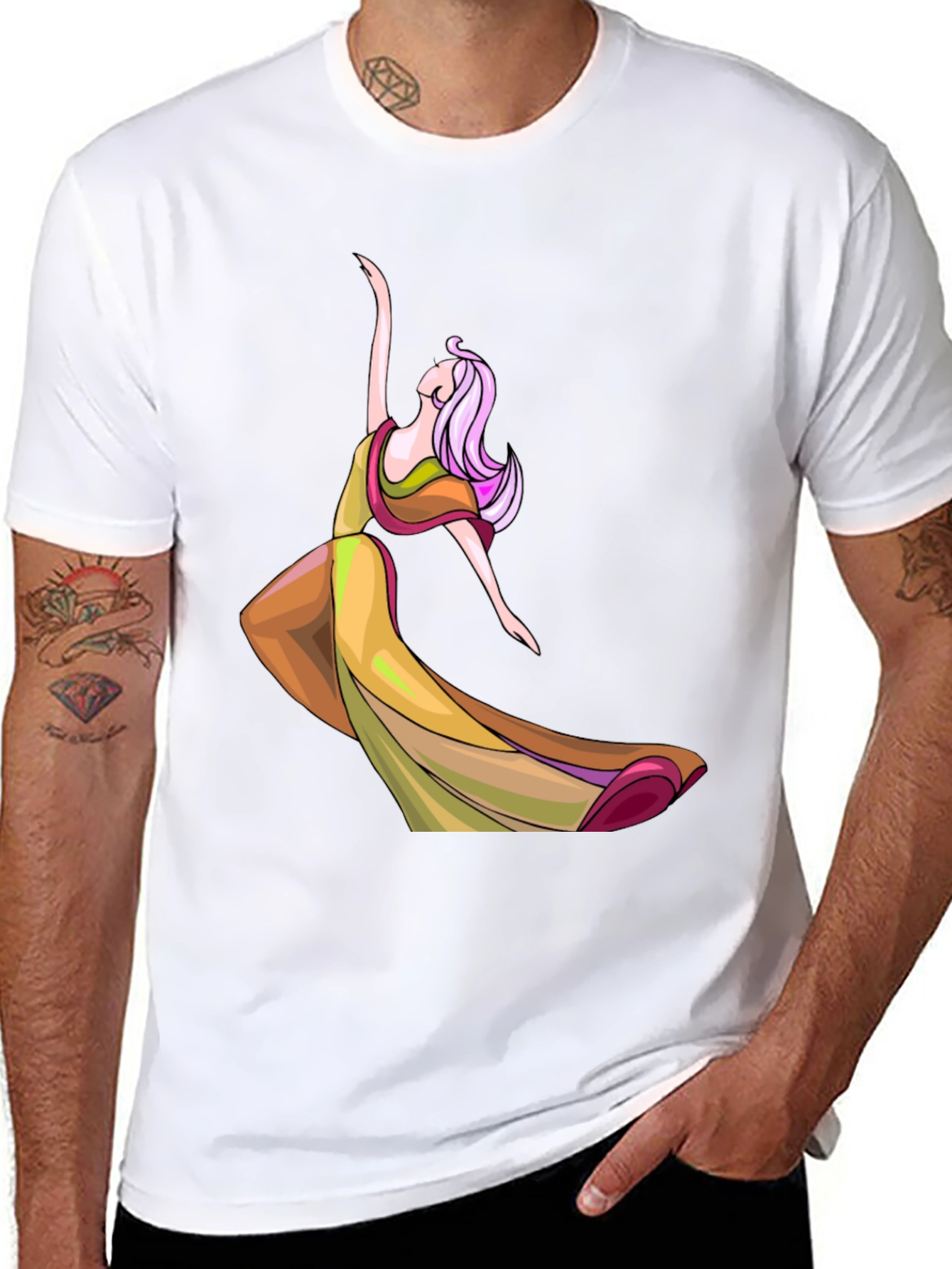 Elegant Dancer Graphic T-Shirt