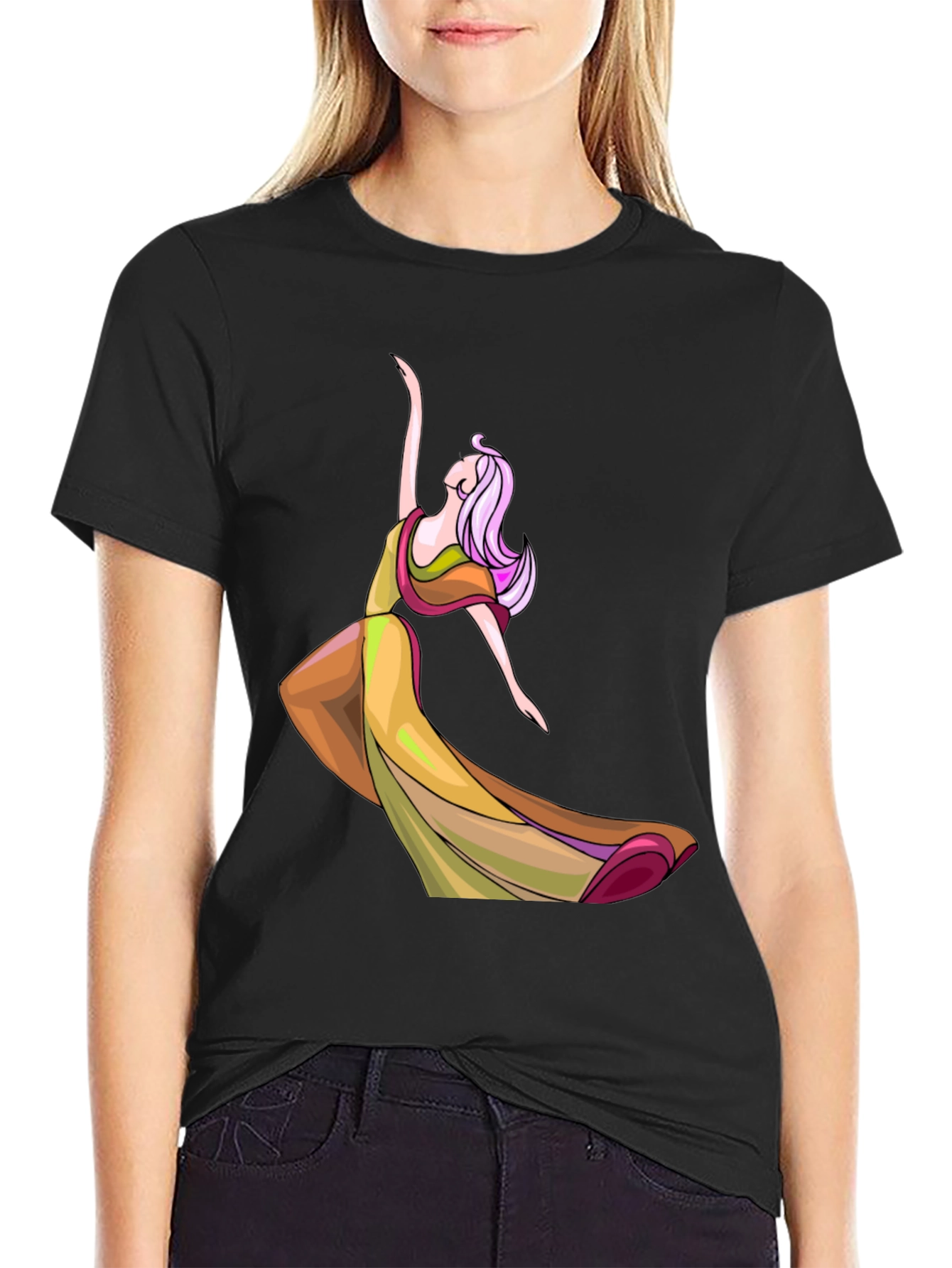 Elegant Dancer Graphic T-Shirt
