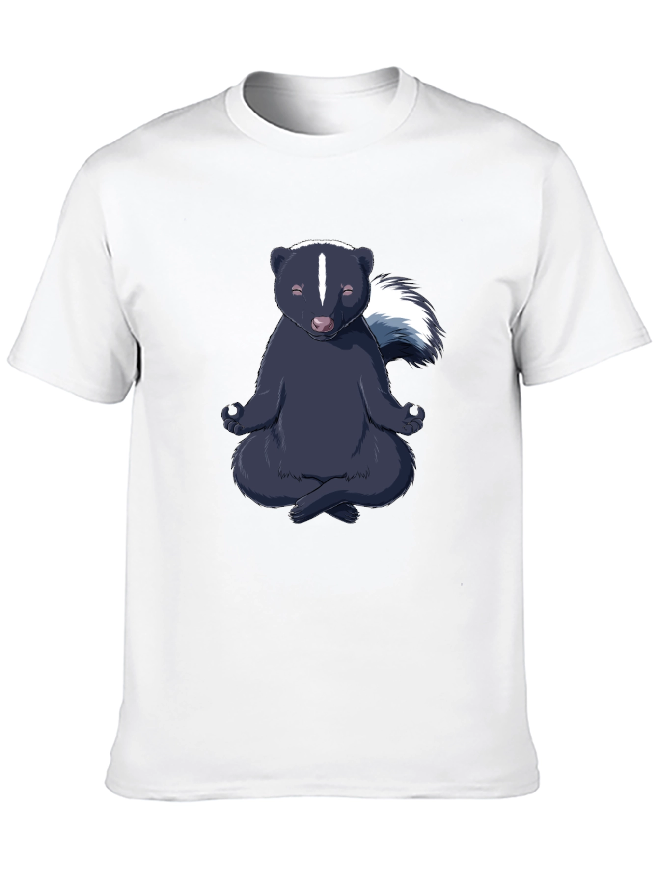 Zen Skunk T-Shirt - Meditating Animal Tee