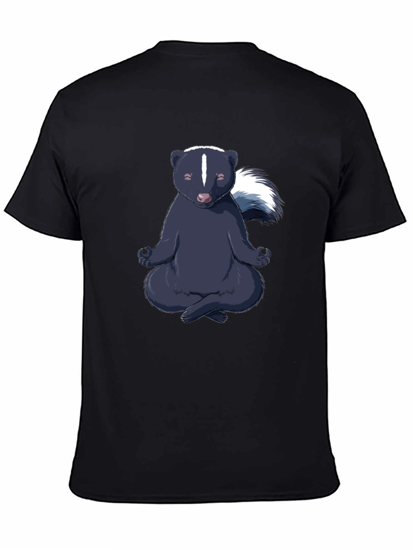 Zen Skunk T-Shirt - Meditating Animal Tee