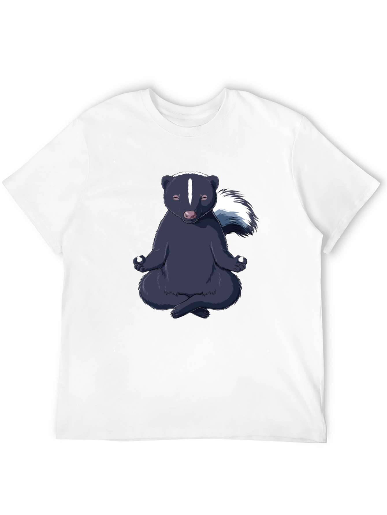 Zen Skunk T-Shirt - Meditating Animal Tee