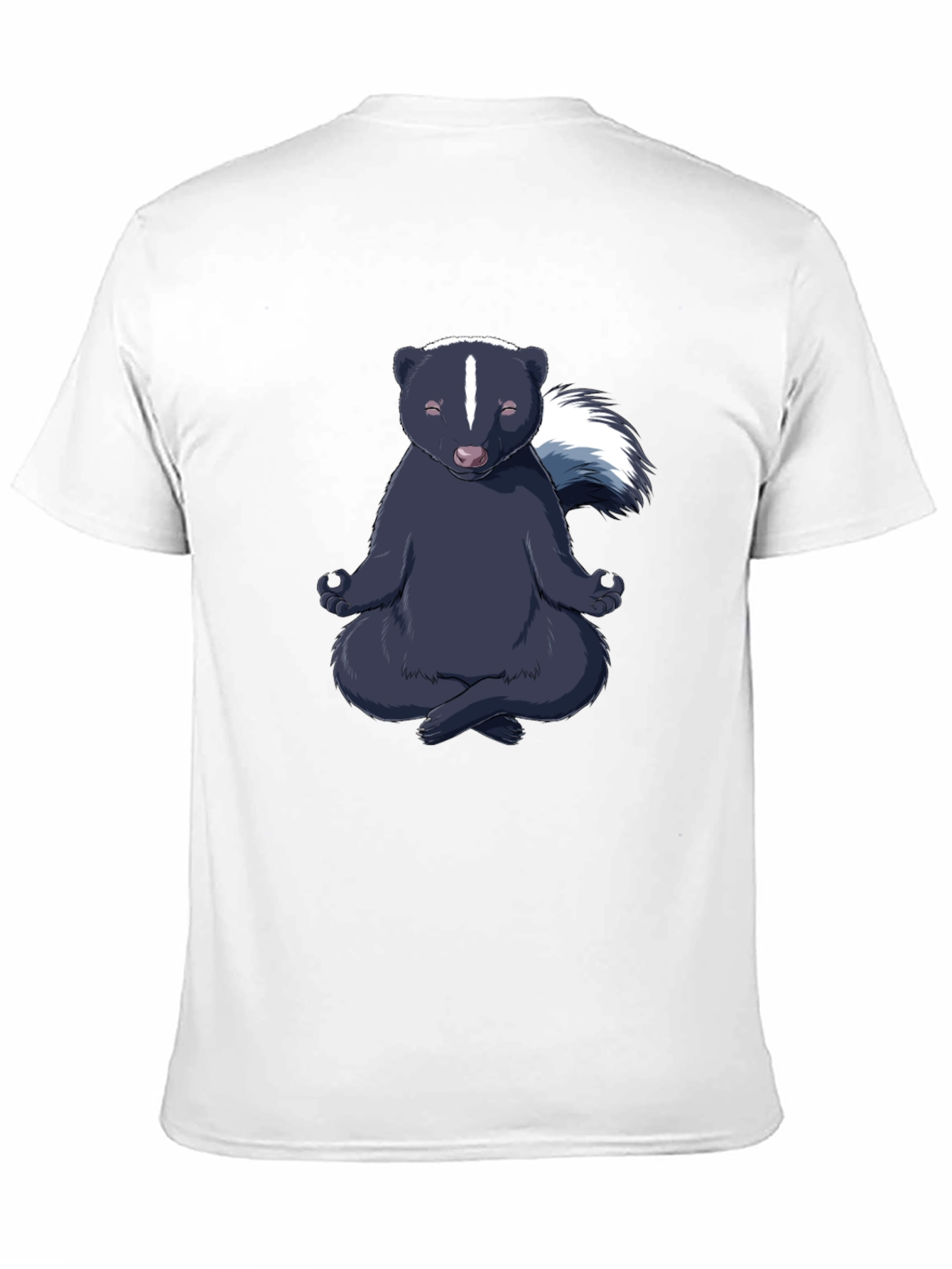 Zen Skunk T-Shirt - Meditating Animal Tee