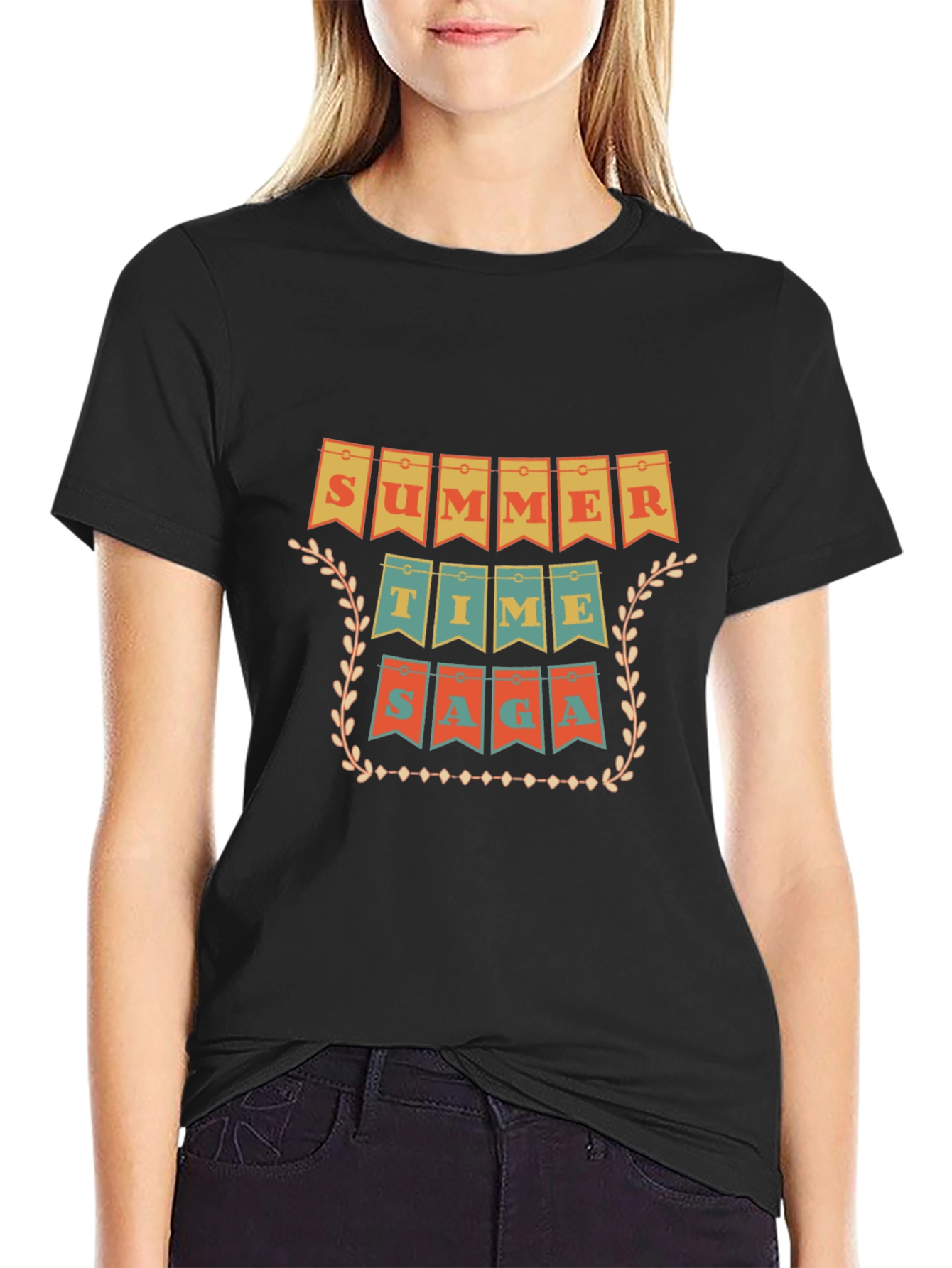 Summer Time Saga Black Graphic Tee