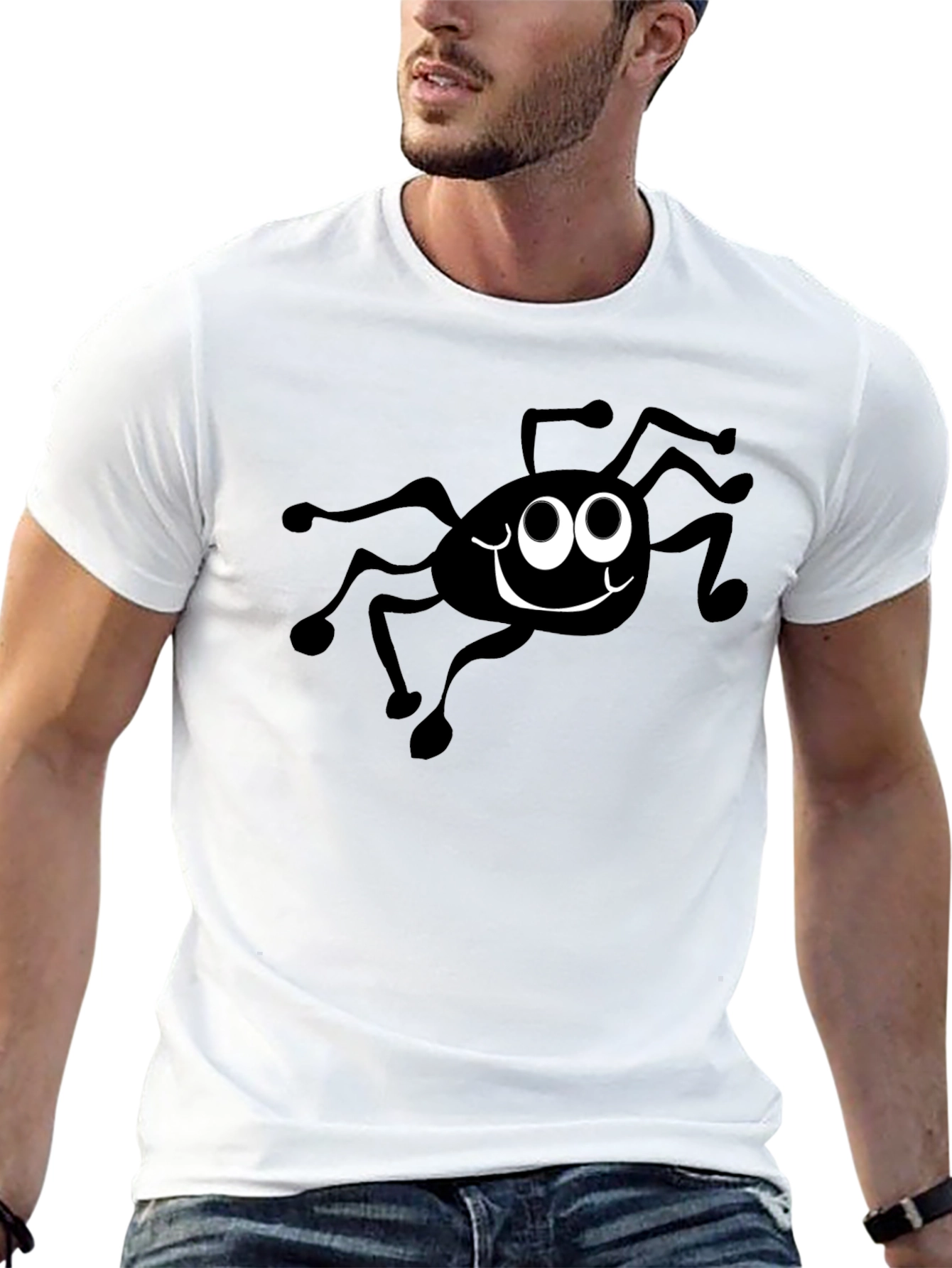Cartoon Spider Graphic Tee - Halloween Ready!