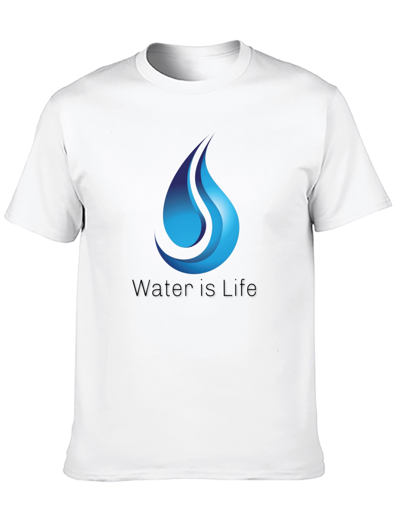 Water is Life T-Shirt - Black