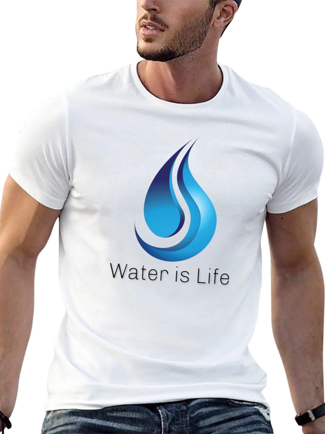 Water is Life T-Shirt - Black