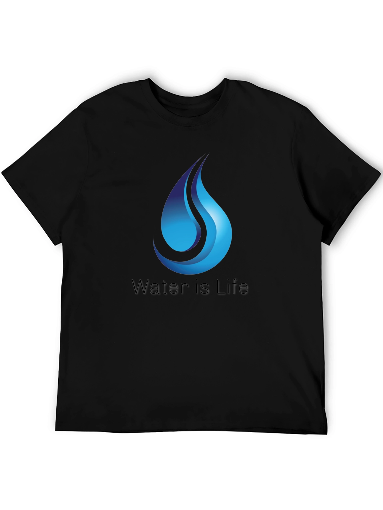 Water is Life T-Shirt - Black
