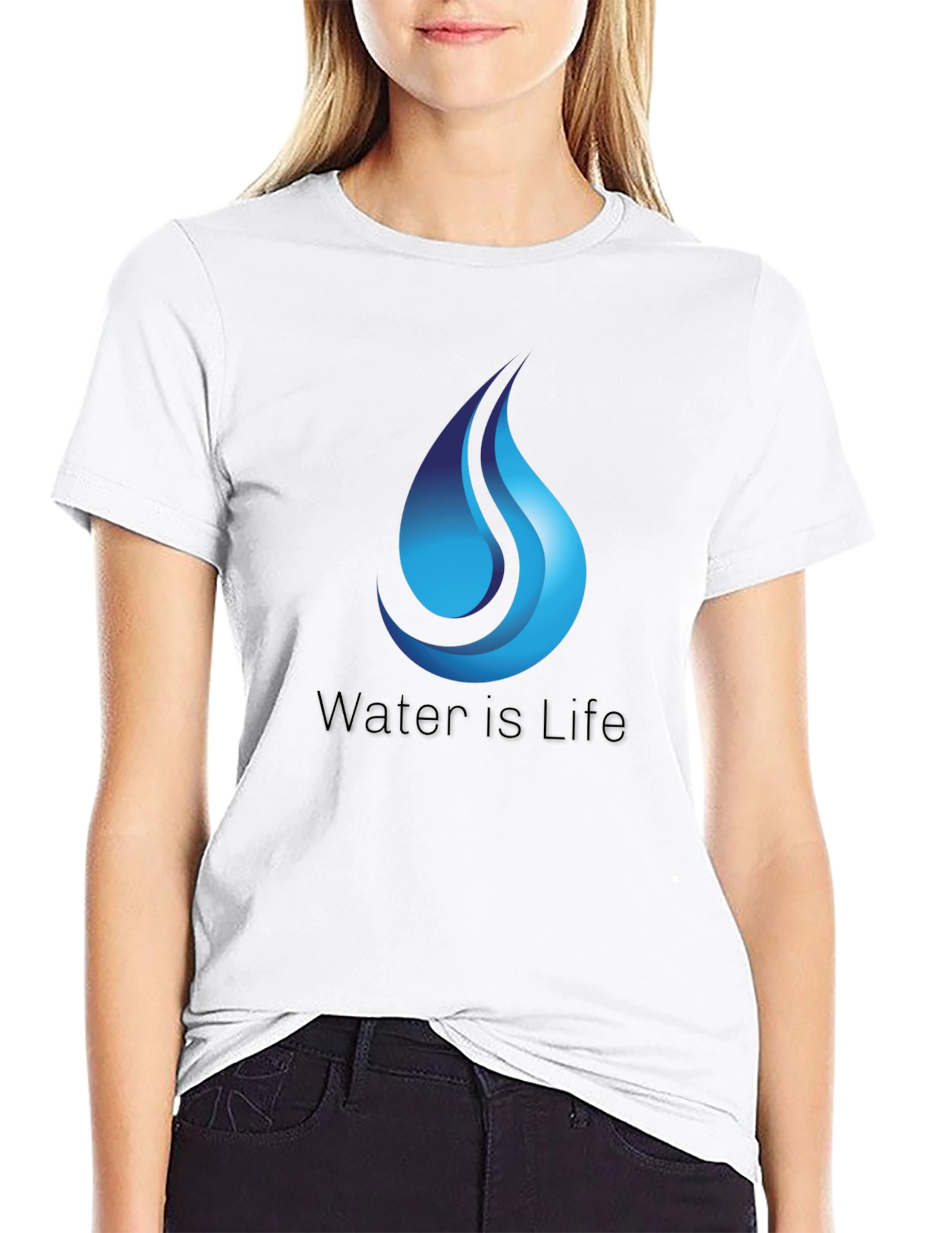 Water is Life T-Shirt - Black
