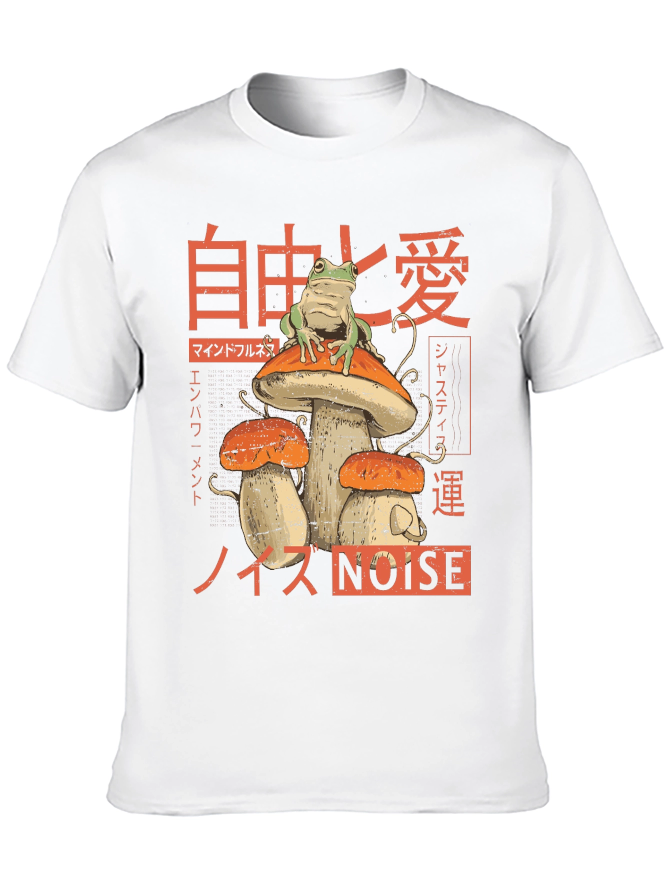 Frog Mushroom T-Shirt - Japanese Style