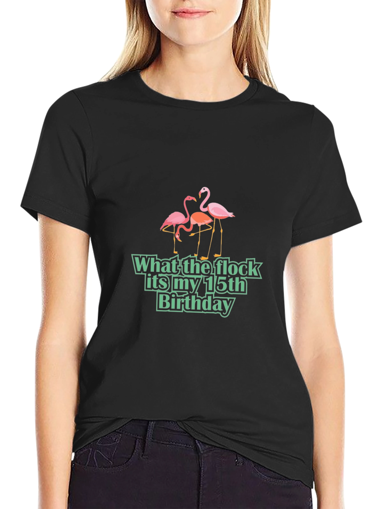 Funny Flamingo 15th Birthday T-Shirt