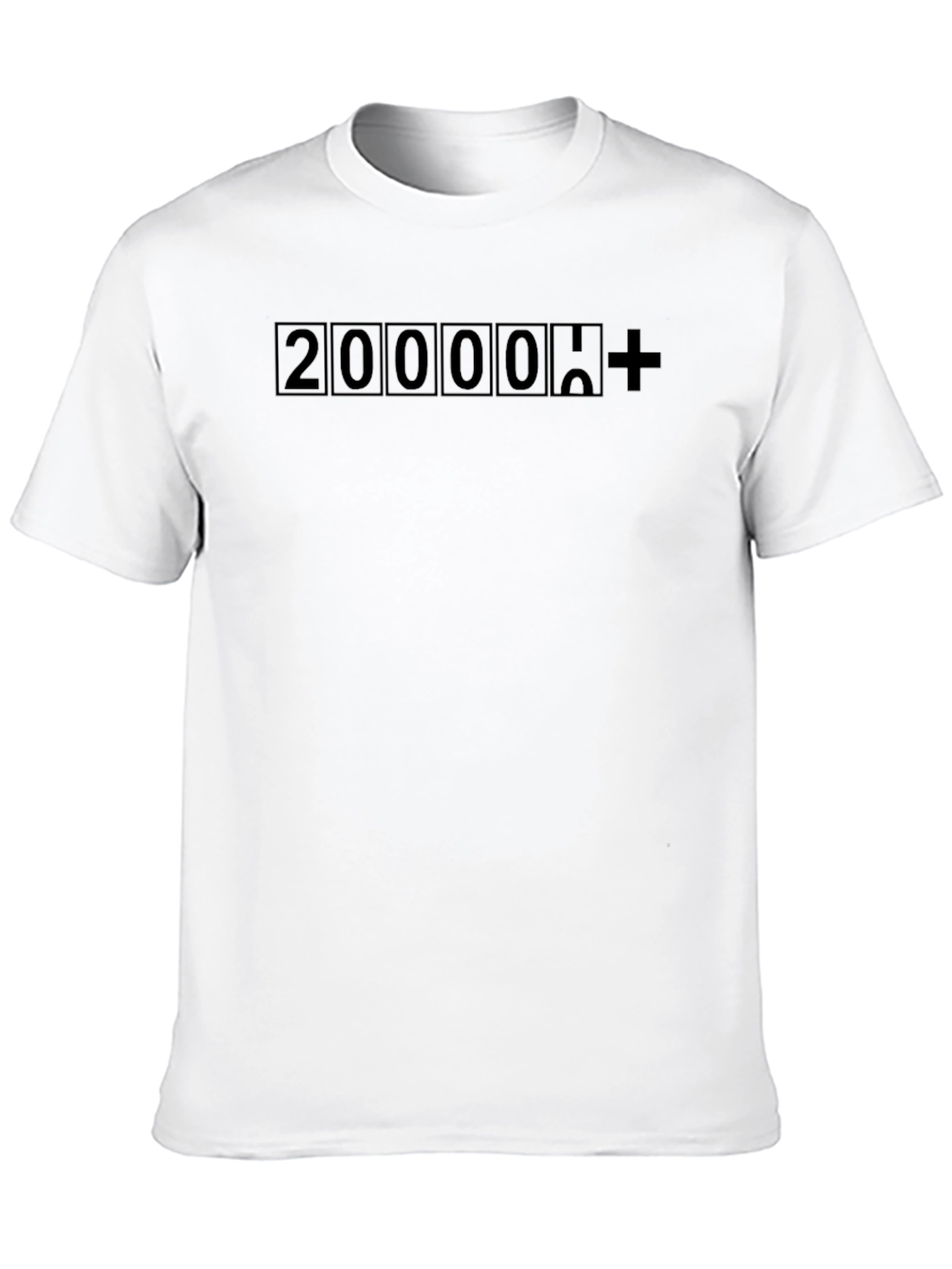 200000+ T-Shirt Black Cotton Tee