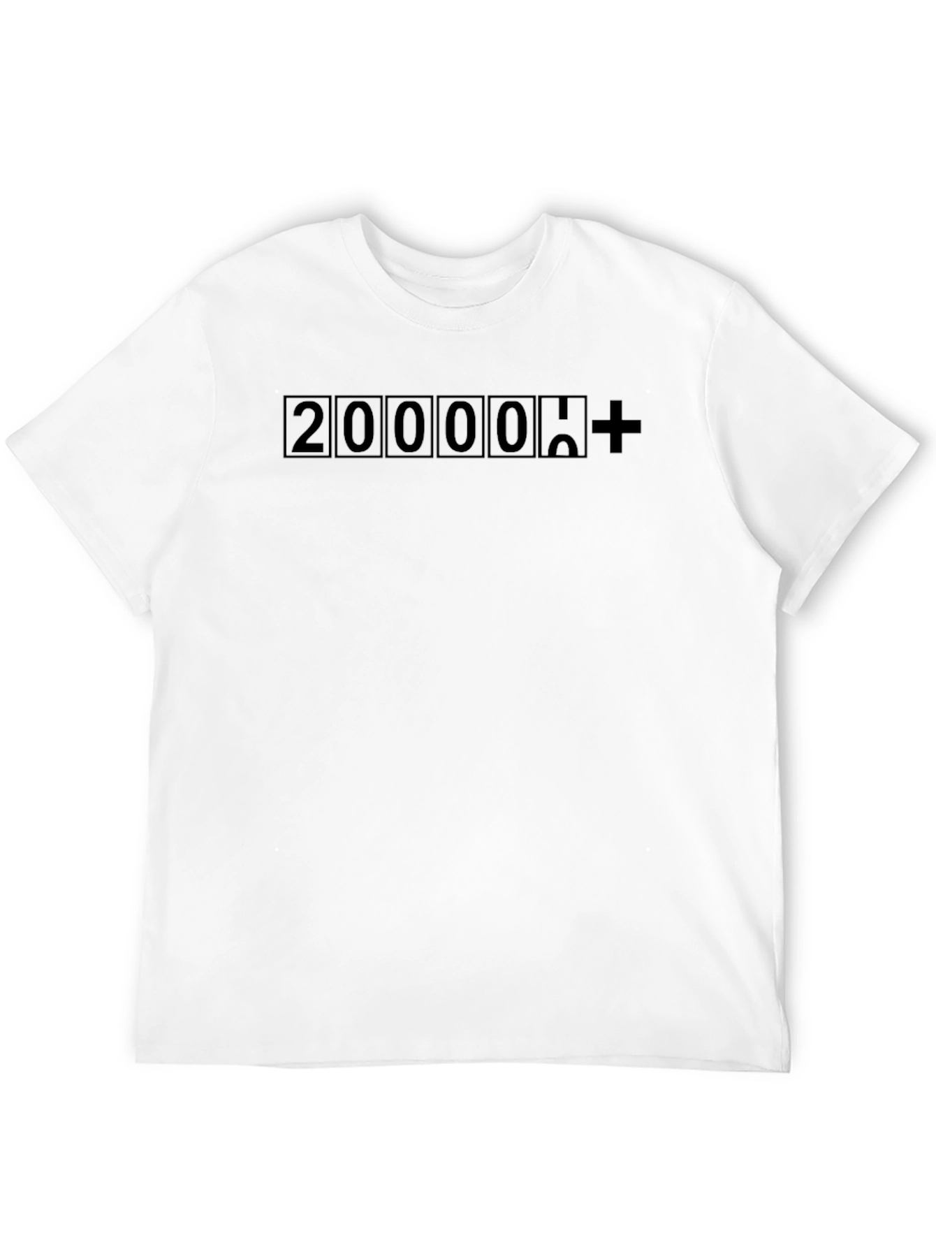 200000+ T-Shirt Black Cotton Tee
