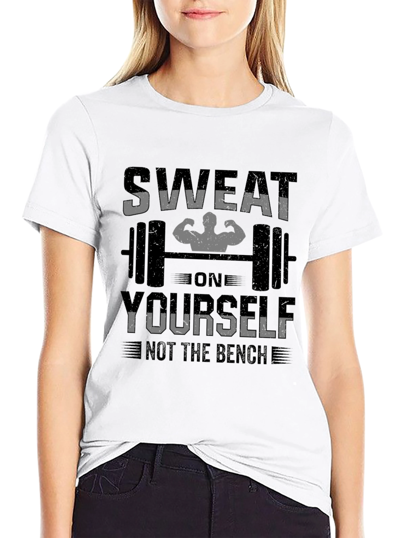 Sweat On Yourself Gym Black T-Shirt