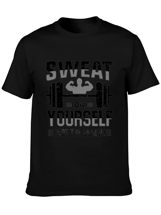 Sweat On Yourself Gym Black T-Shirt