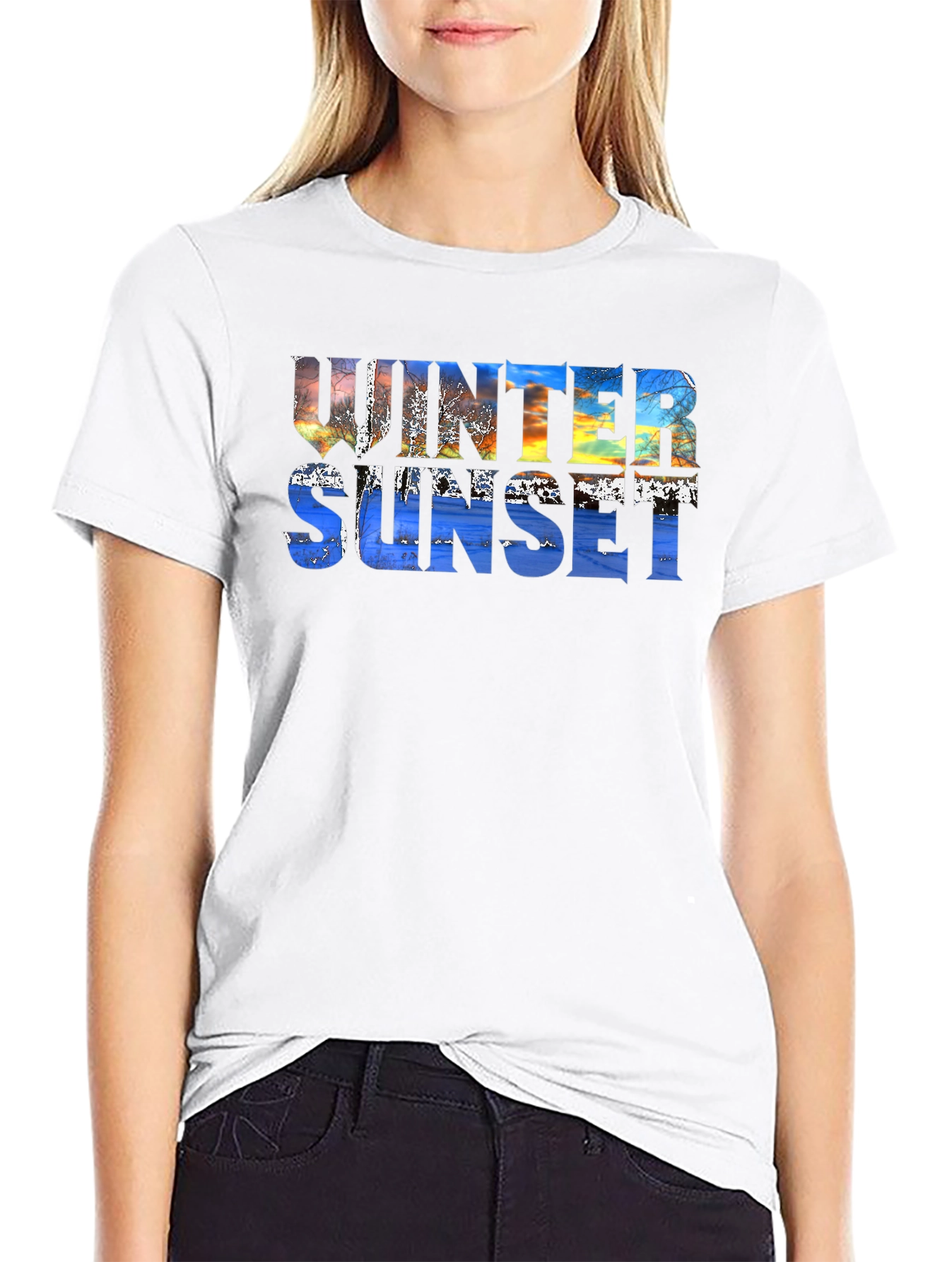 Winter Sunset Graphic Tee
