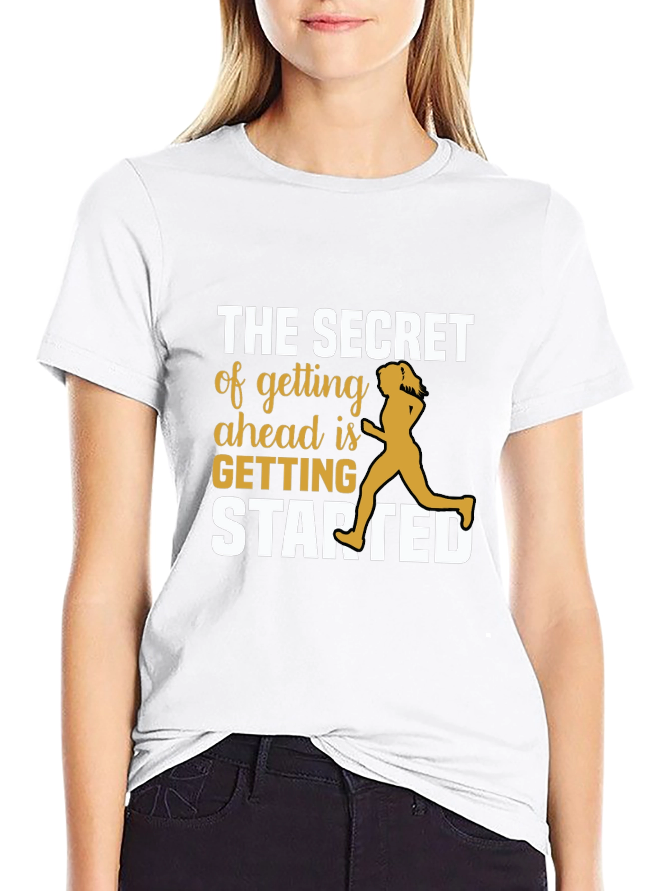 Motivational Running Tee - Secret to Getting Started T-Shirt