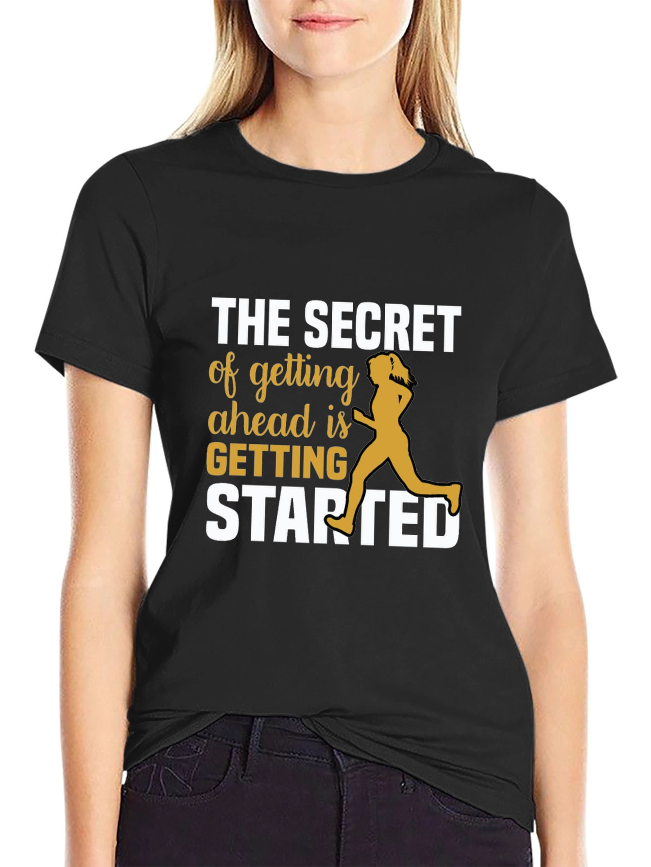 Motivational Running Tee - Secret to Getting Started T-Shirt