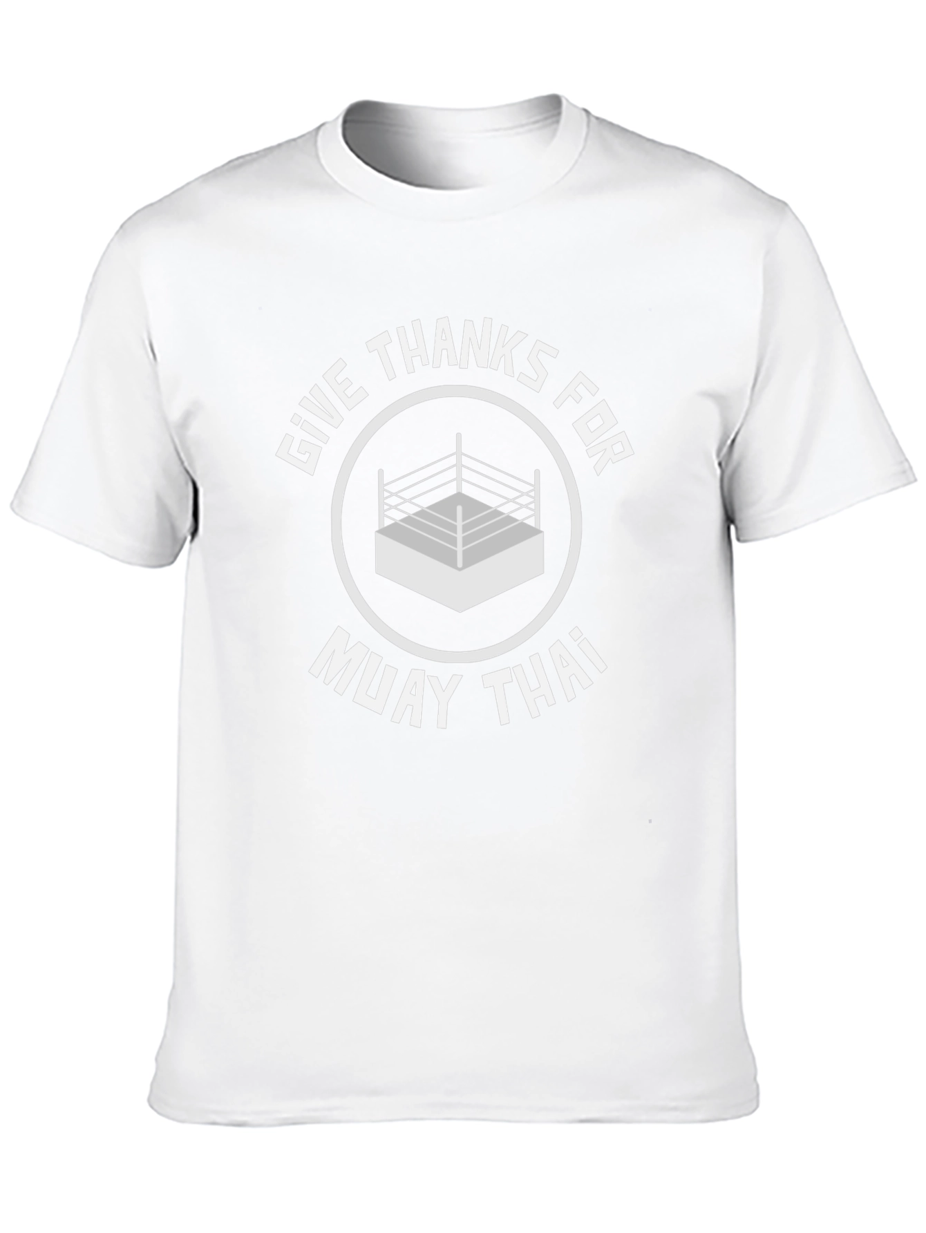 Muay Thai Boxing Ring Graphic T-Shirt - Black