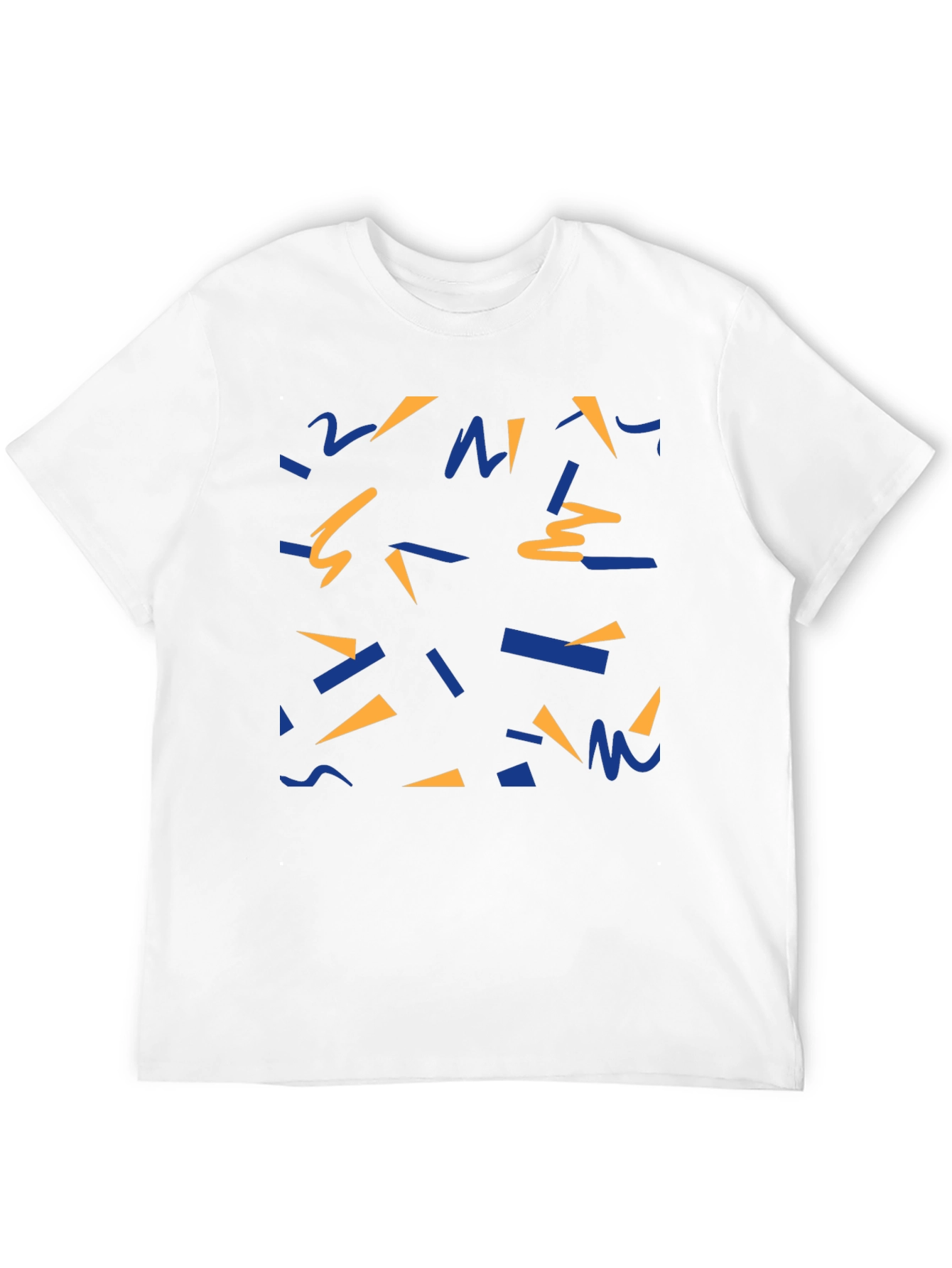 Retro Pattern Black T-Shirt