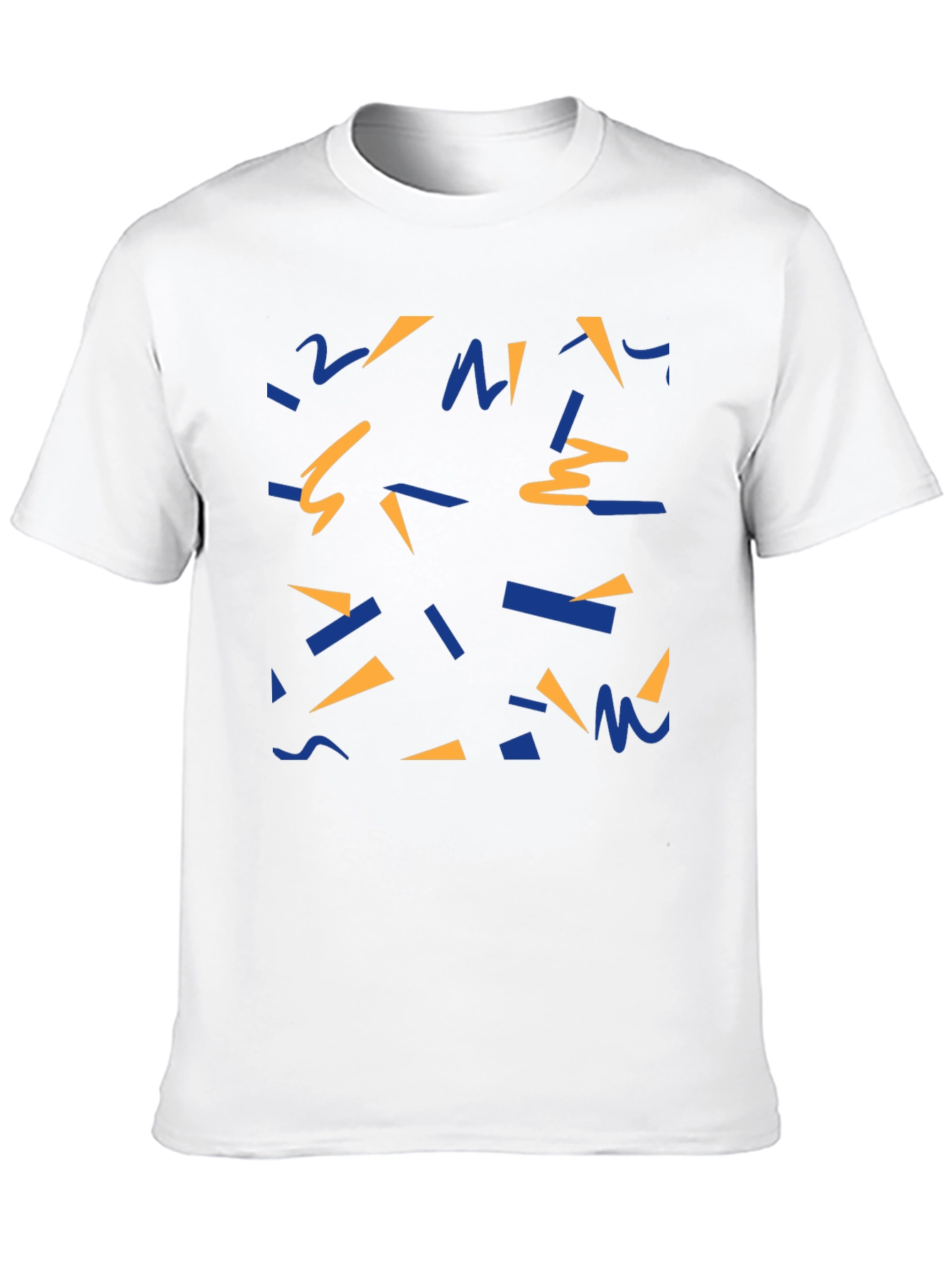Retro Pattern Black T-Shirt