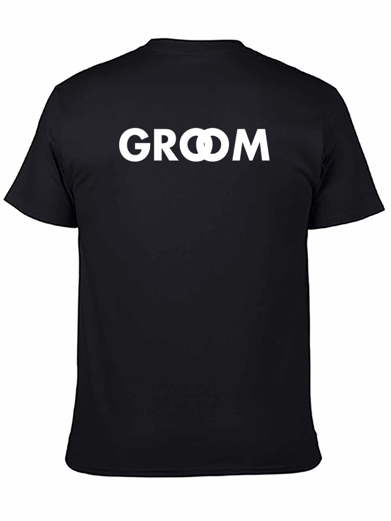 Groom Wedding T-Shirt - Black Cotton