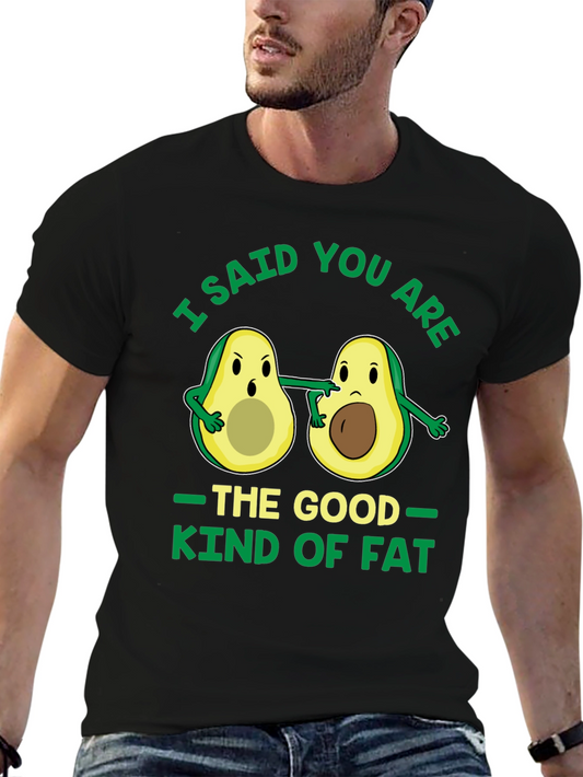 Avocado Good Fat Graphic T-Shirt