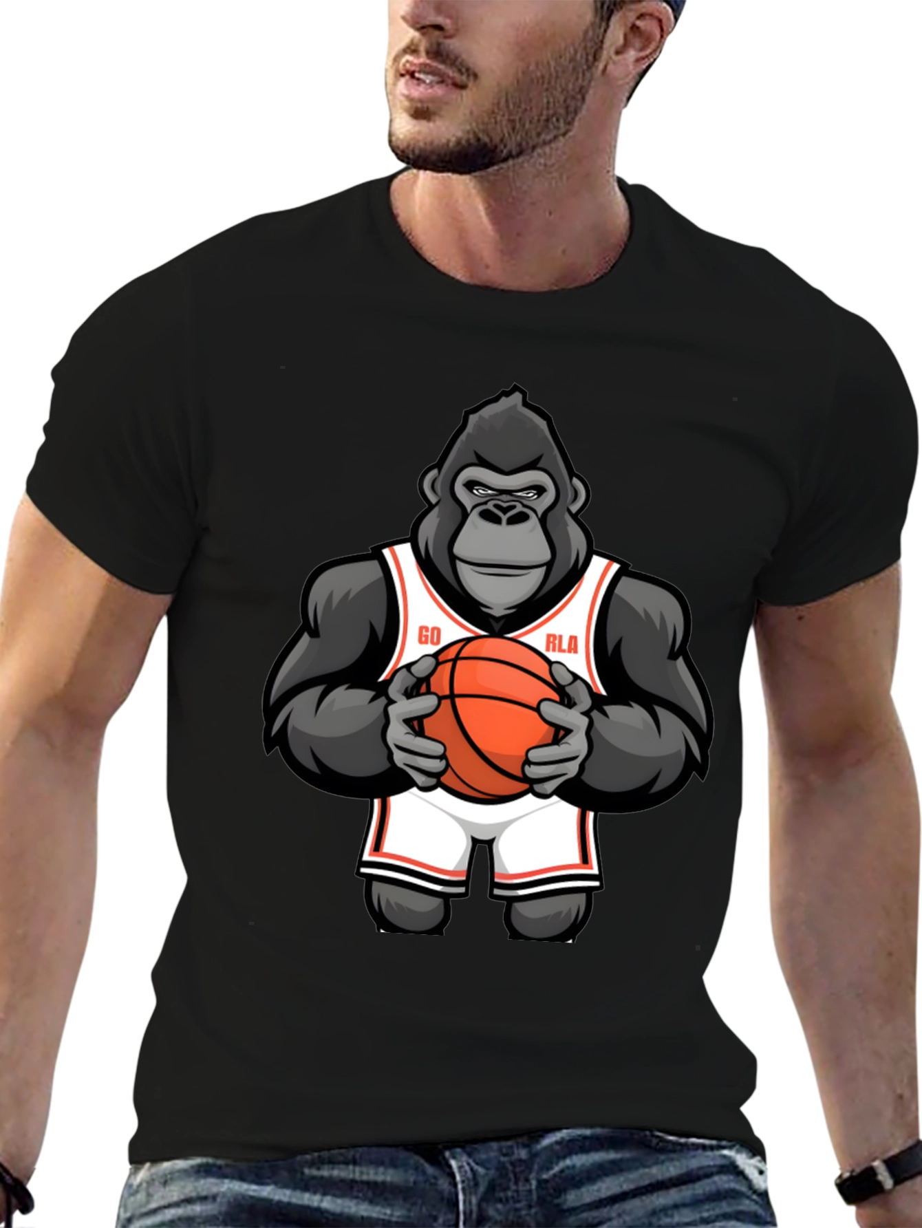 Gorilla Basketball Graphic T-Shirt