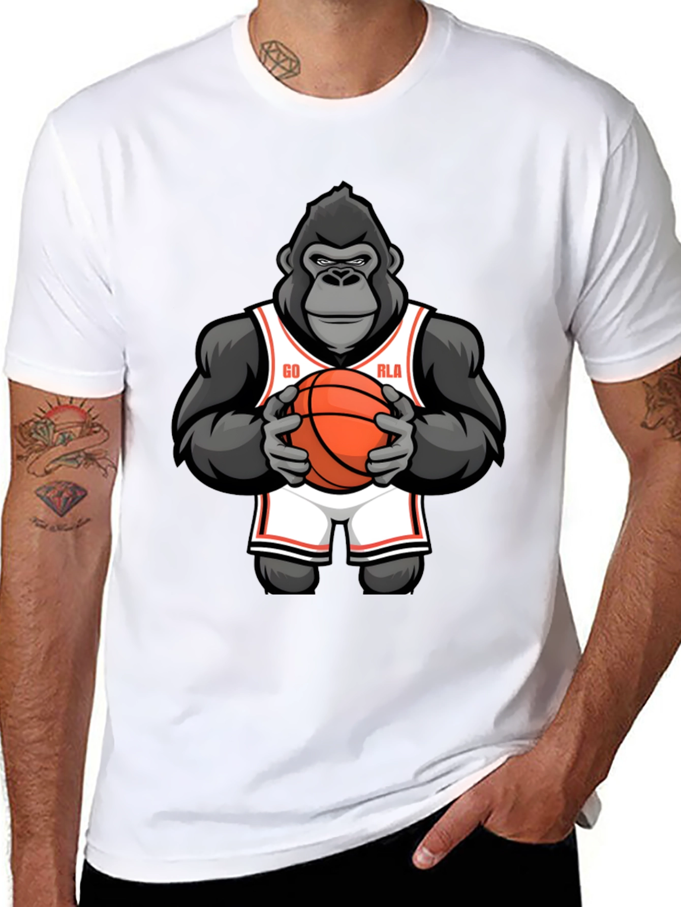 Gorilla Basketball Graphic T-Shirt