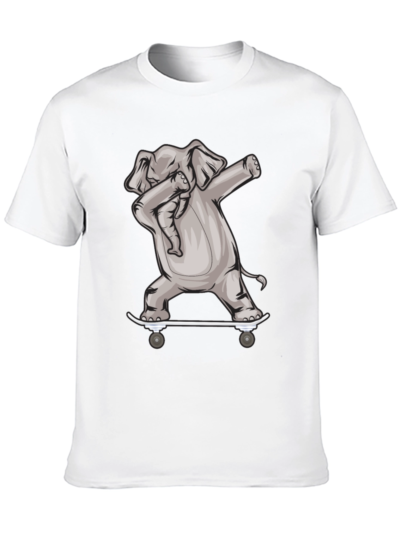 Elephant Dabbing on Skateboard T-Shirt