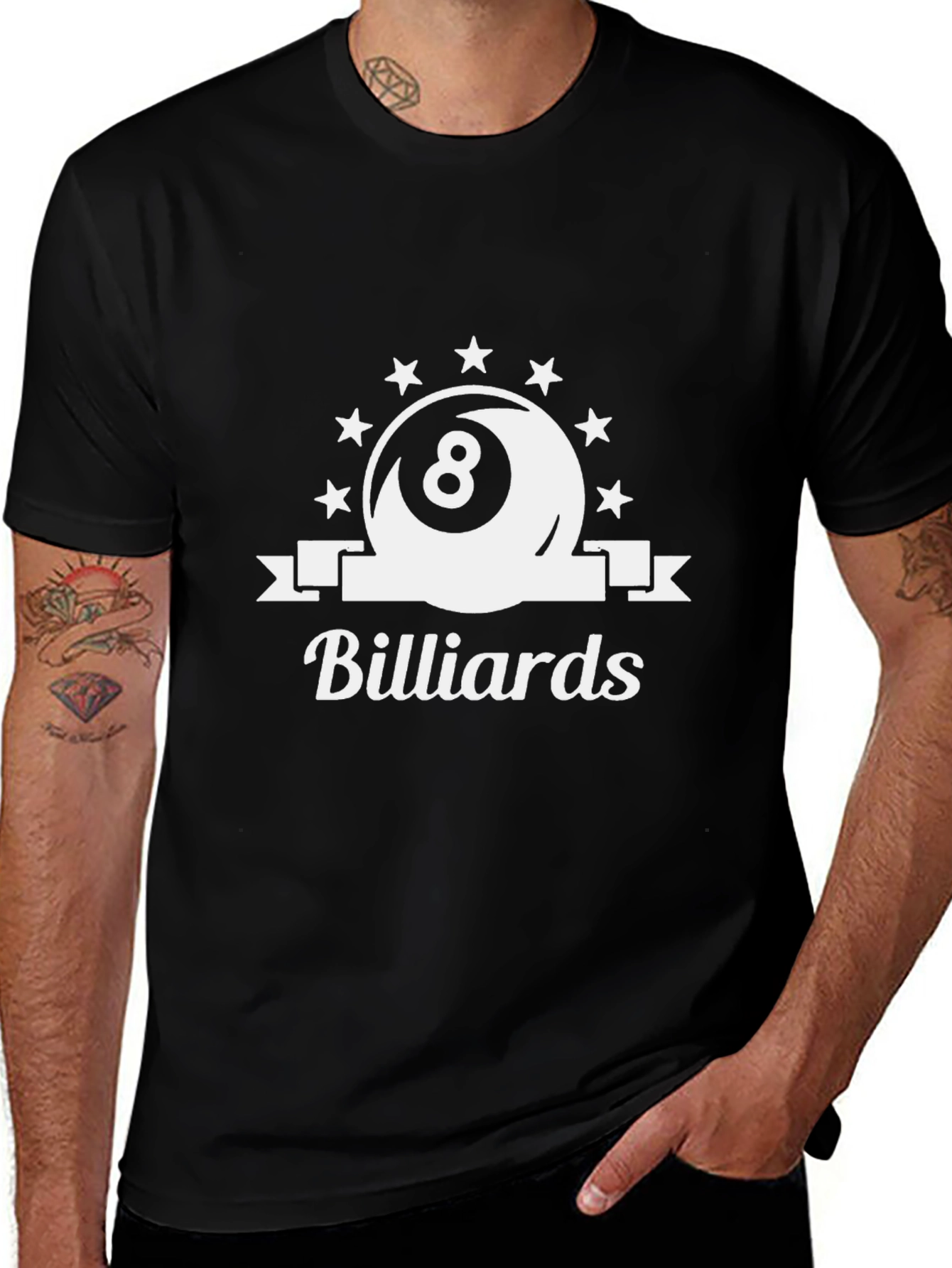 Billiards 8-Ball Graphic Tee