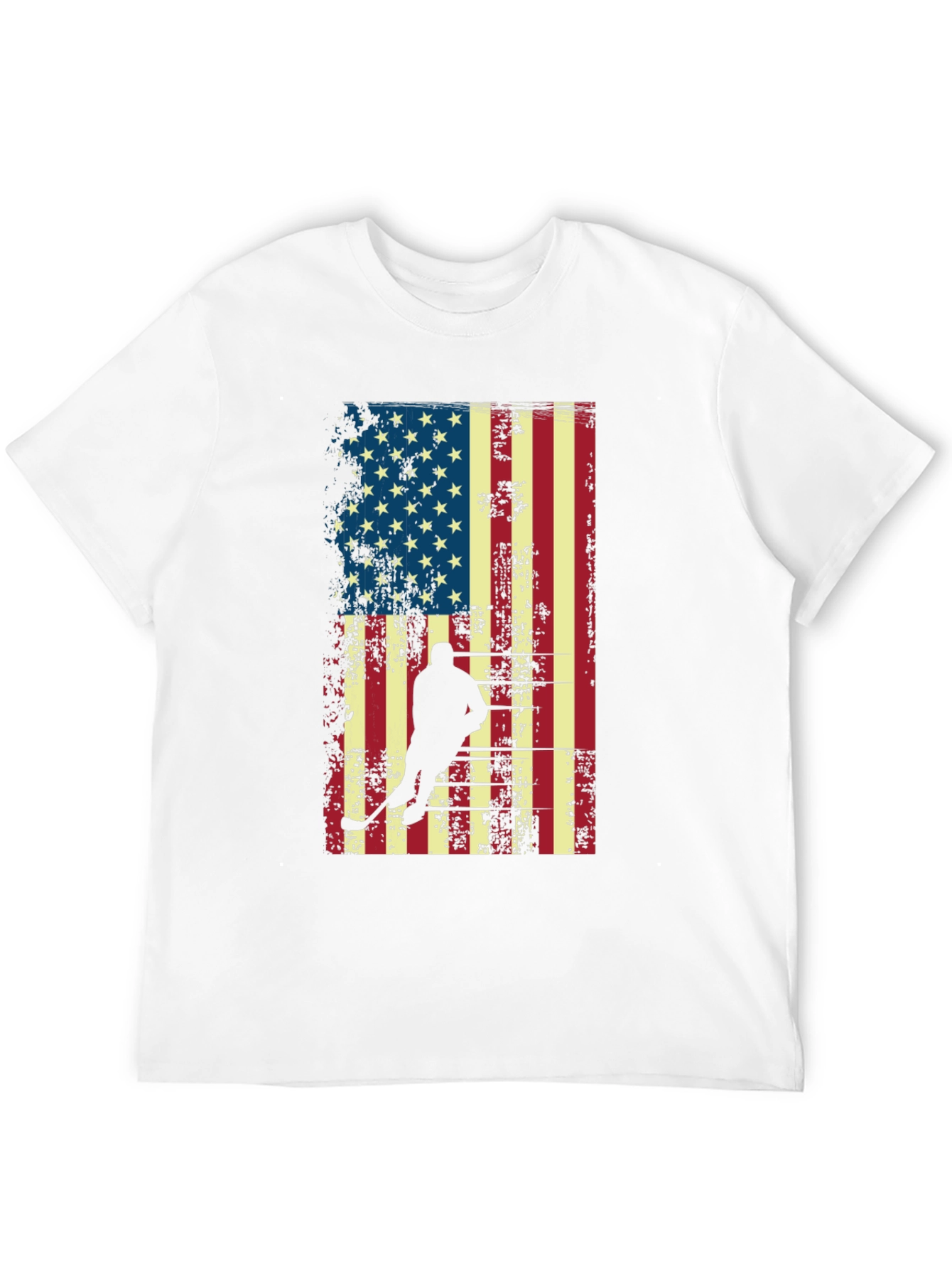Hockey USA Flag Graphic T-Shirt