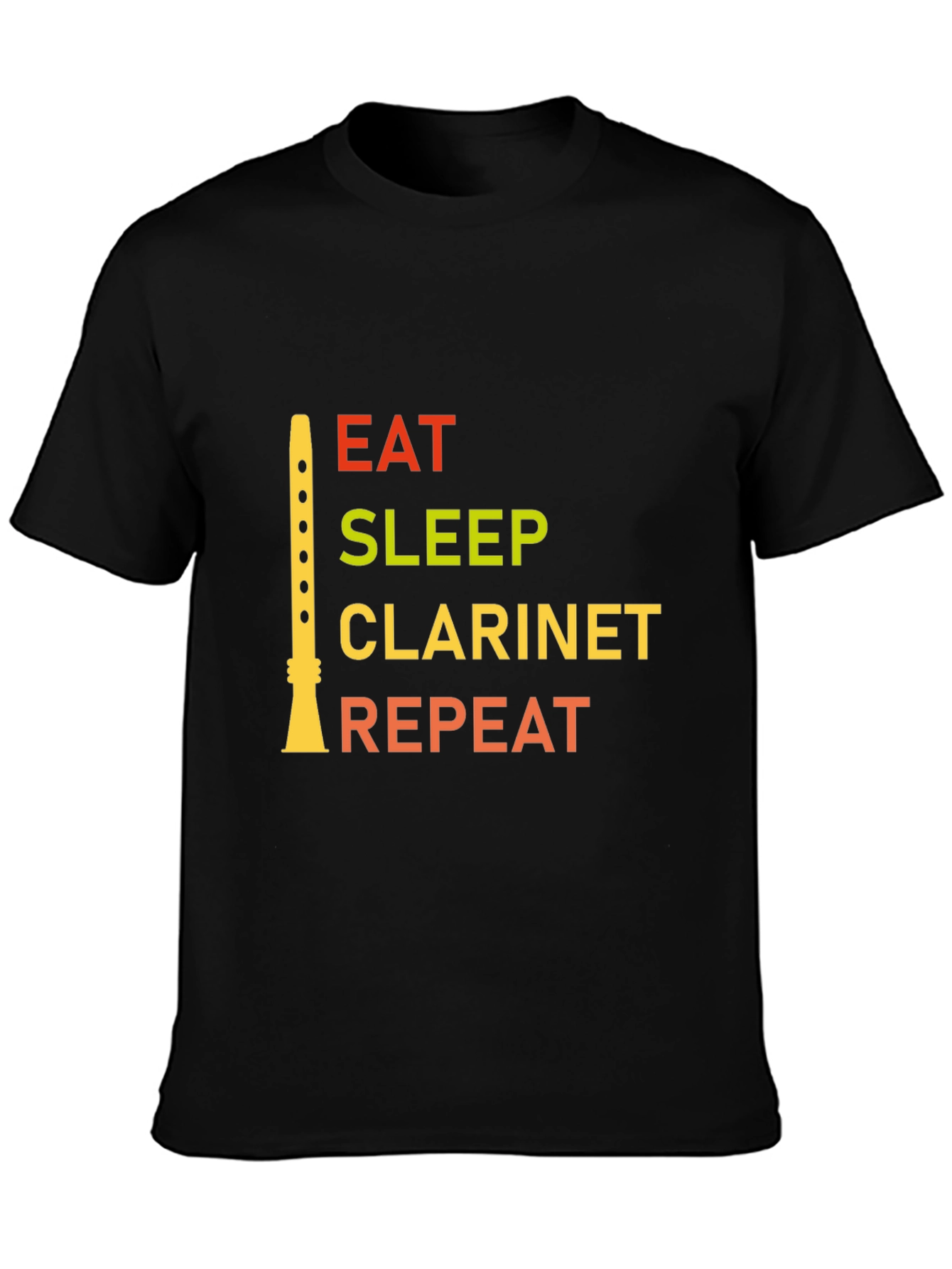 Eat Sleep Clarinet Repeat Graphic Tee