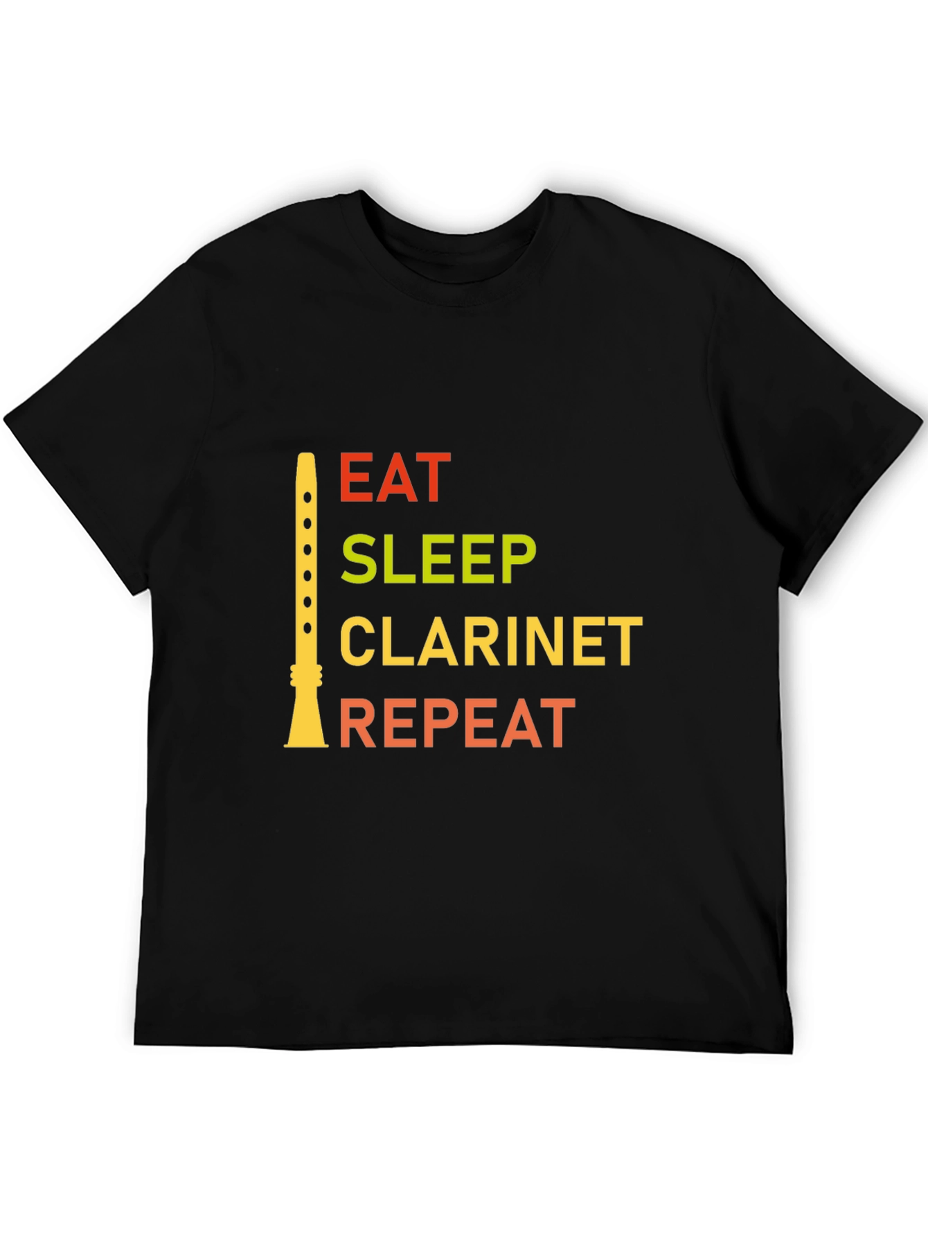 Eat Sleep Clarinet Repeat Graphic Tee