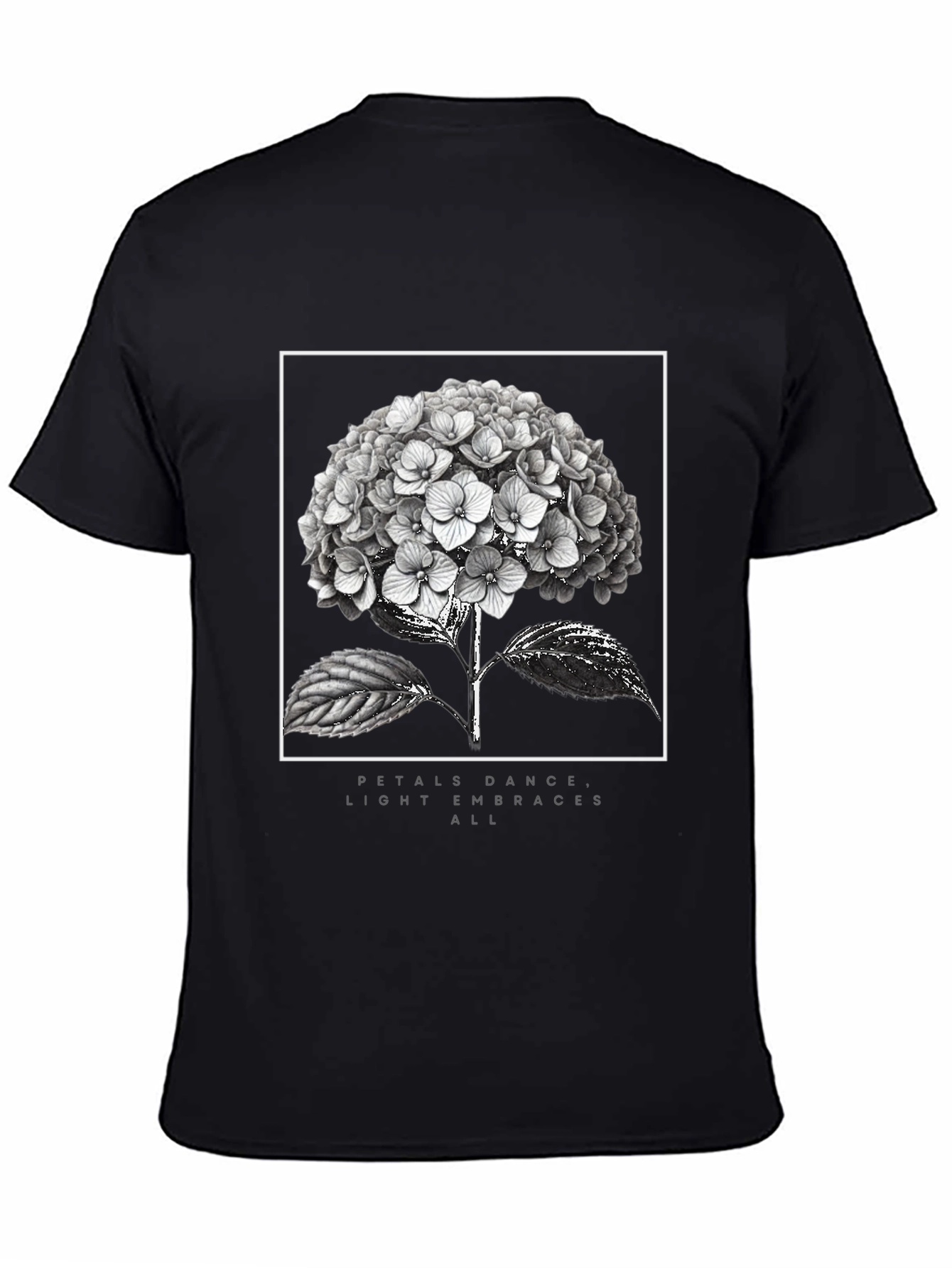 Floral Graphic Tee - Petals Dance Design