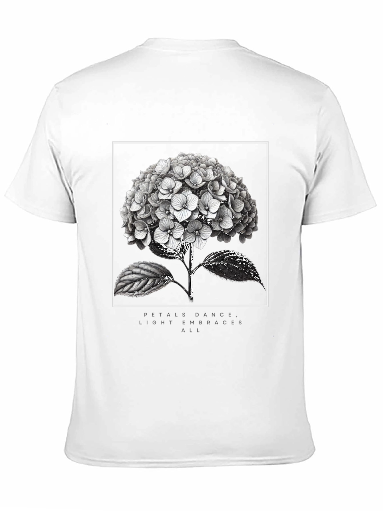 Floral Graphic Tee - Petals Dance Design